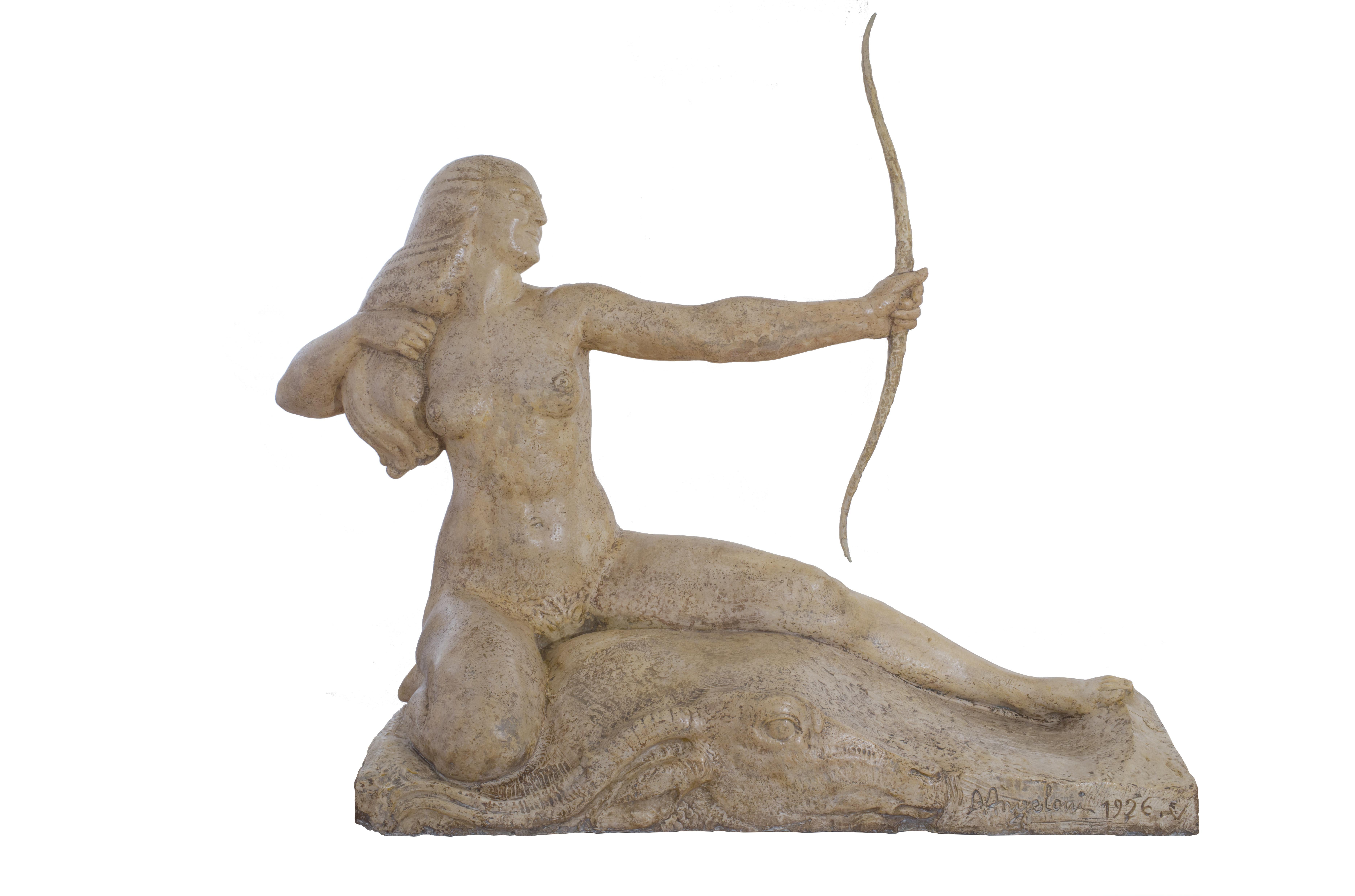 Alfredo Angeloni Nude Sculpture -  Diana cacciatrice