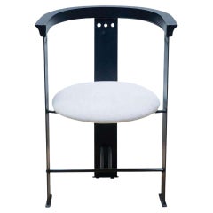Alfredo Arribas Chair Lacquered Iron and Fabric