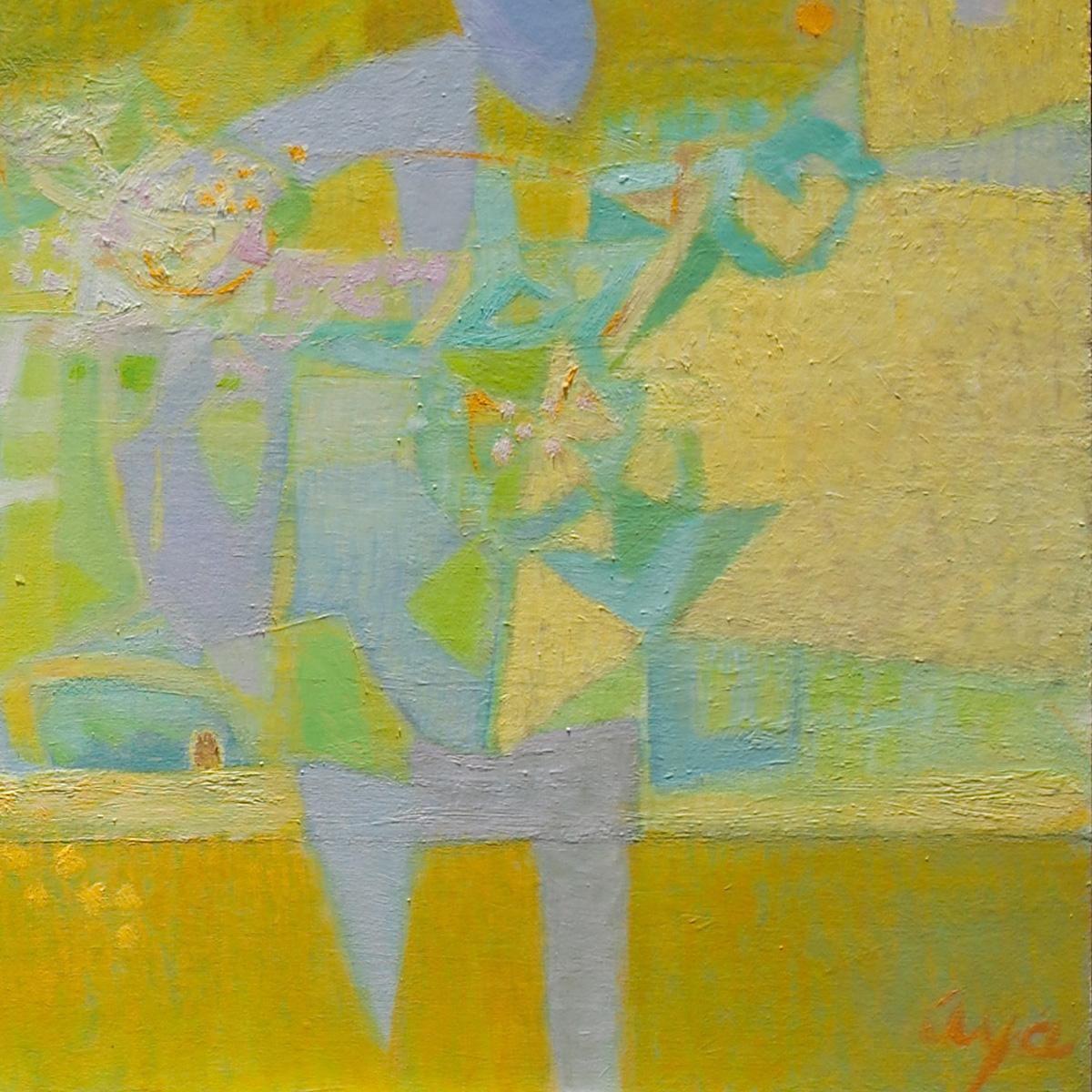 El Jardín de Cecilia - Abstract Painting Marrón de Alfredo Aya