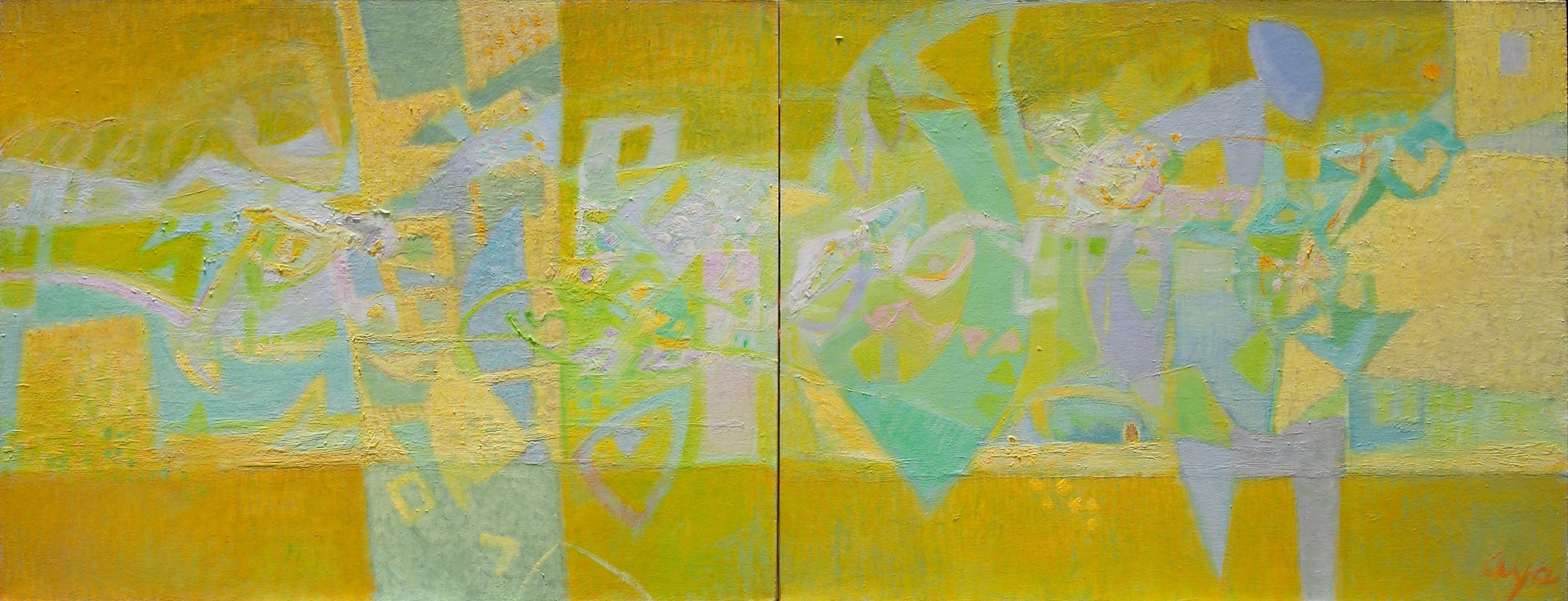Abstract Painting de Alfredo Aya - El Jardín de Cecilia