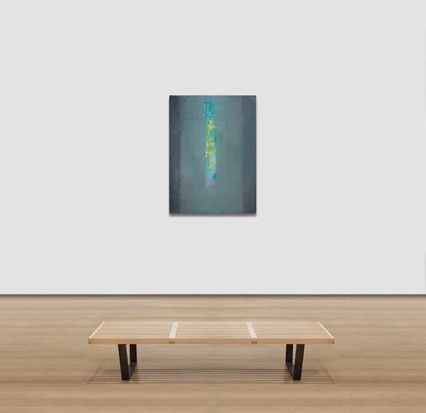 Silencio - Minimalist Abstract Painting, Muted Color Palette Art, Vertical For Sale 4