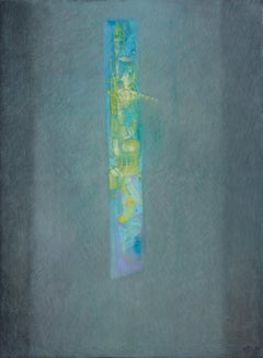 Silencio - Minimalist Abstract Painting, Muted Color Palette Art, Vertical