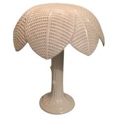Vintage TommasoBarbi Table Lamp Palm Ceramic 1970 Italy