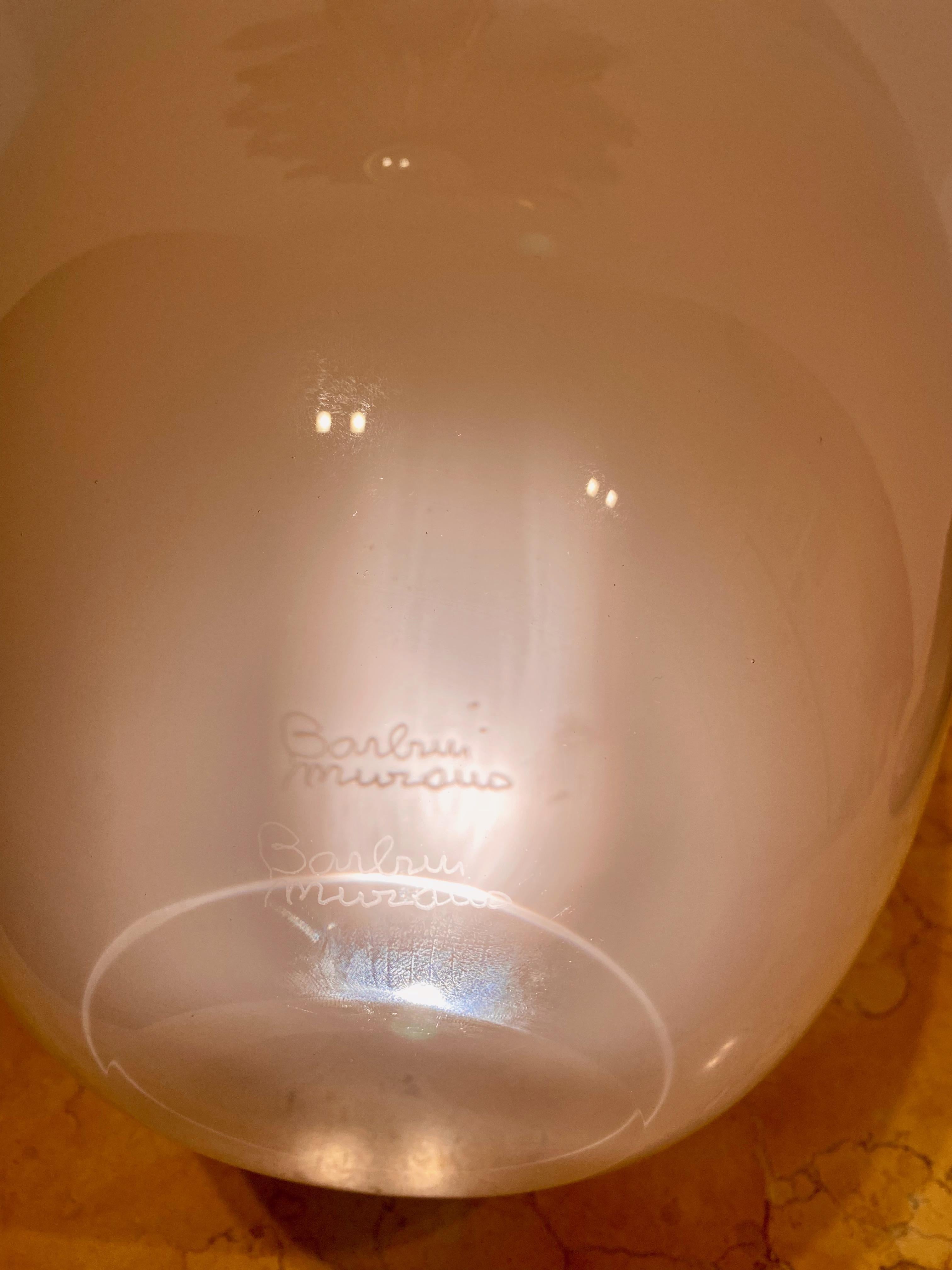 Alfredo Barbini (1912 - Murano - 2007). Un grande vaso di Murano degli anni '70. in vendita 1