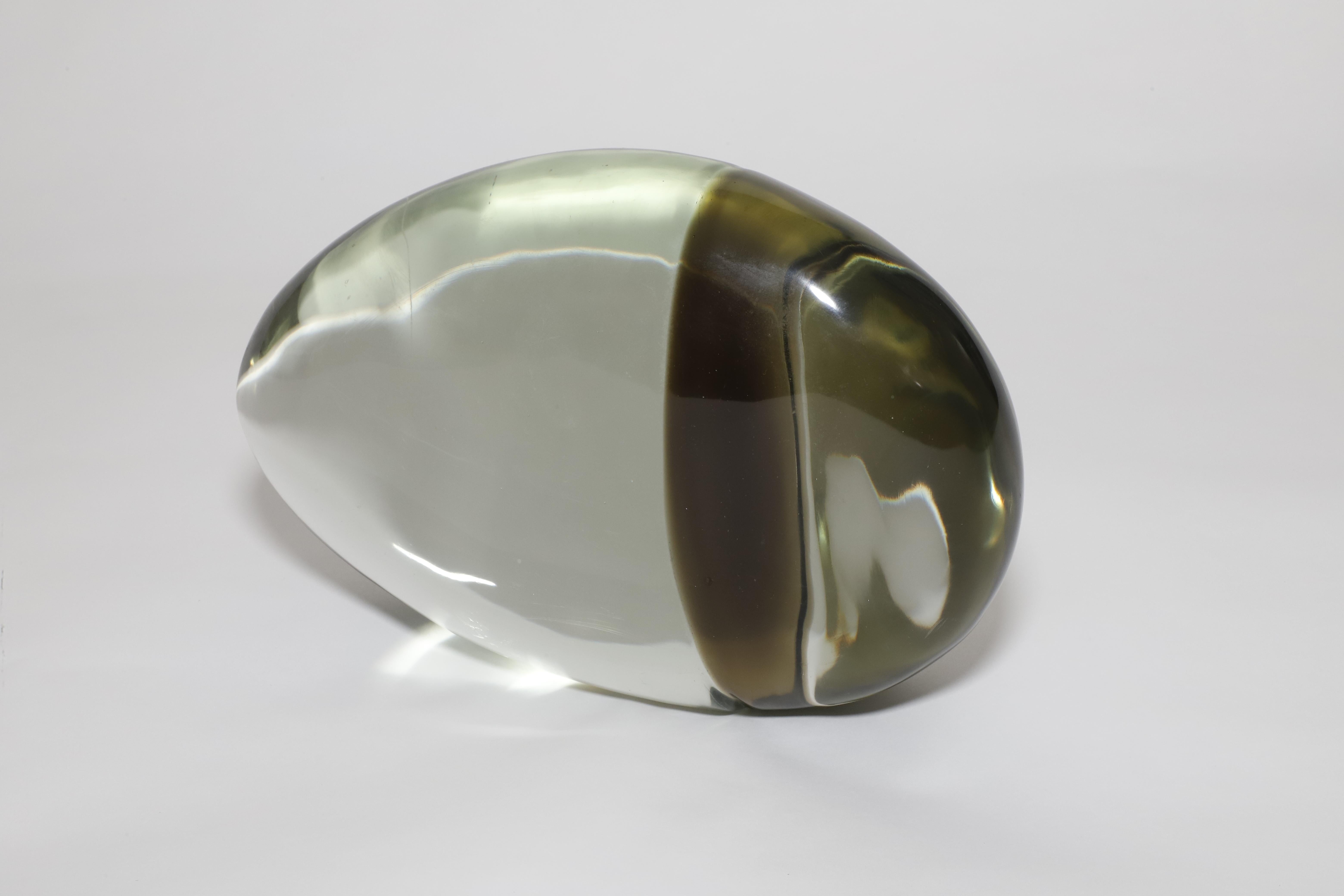 Mid-Century moderno Alfredo Barbini 1962 Scultura in vetro soffiato a mano in vendita