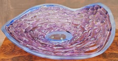 Alfredo Barbini 23" Art Glass Centerpiece Bowl, Signed and Dated 1990
