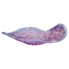 Alfredo Barbini 23" Art Glass Centerpiece Bowl, Signed and Dated 1990