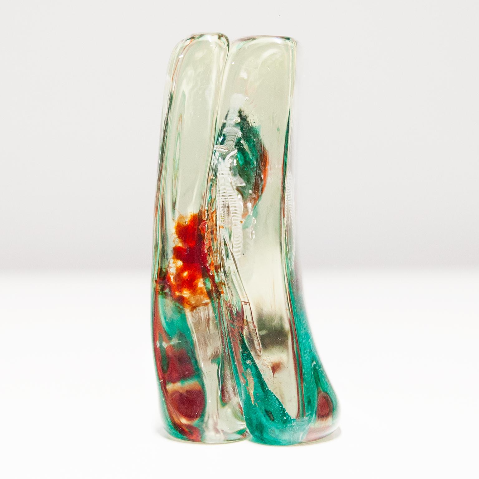 Alfredo Barbini Aquarium Murano 3 Fish Glass Object for Cenedese, 1960 In Good Condition In Munich, DE