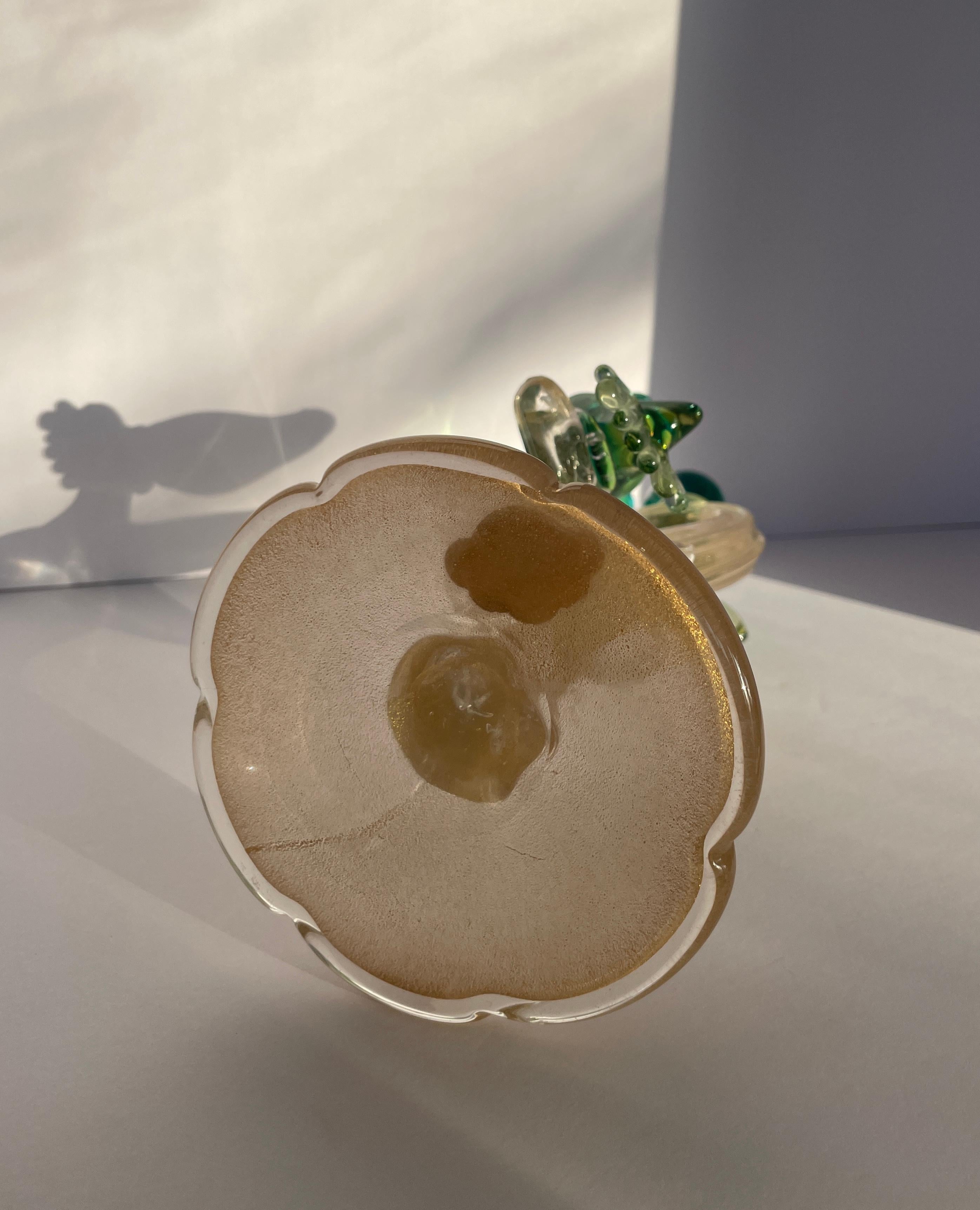 Sculpture Birds of Paradise d'Alfredo Barbini pour Weil Ceramics & Glass Co., Italie en vente 3