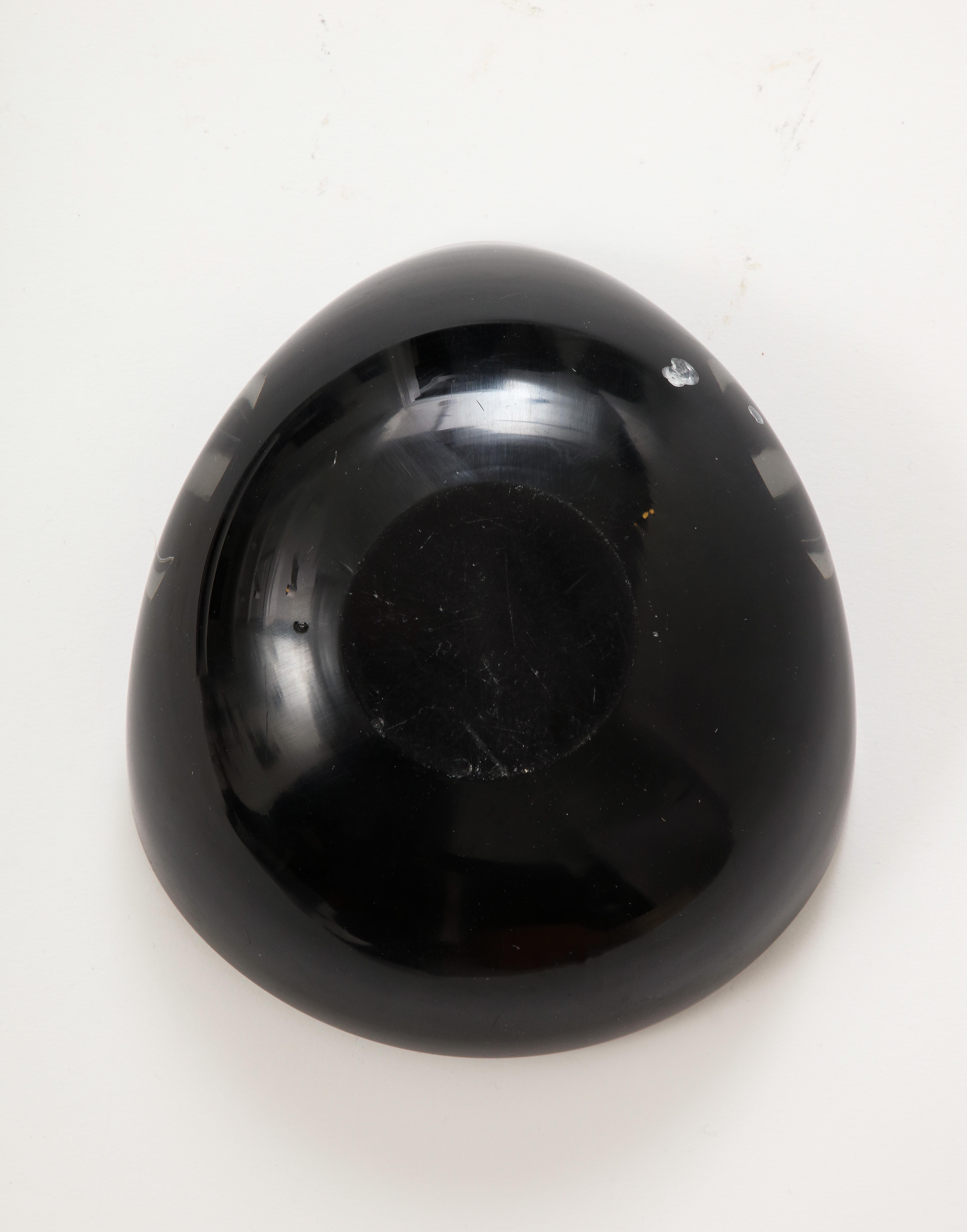 20th Century Alfredo Barbini Black, Goldm White Murano Glass Vessel For Sale