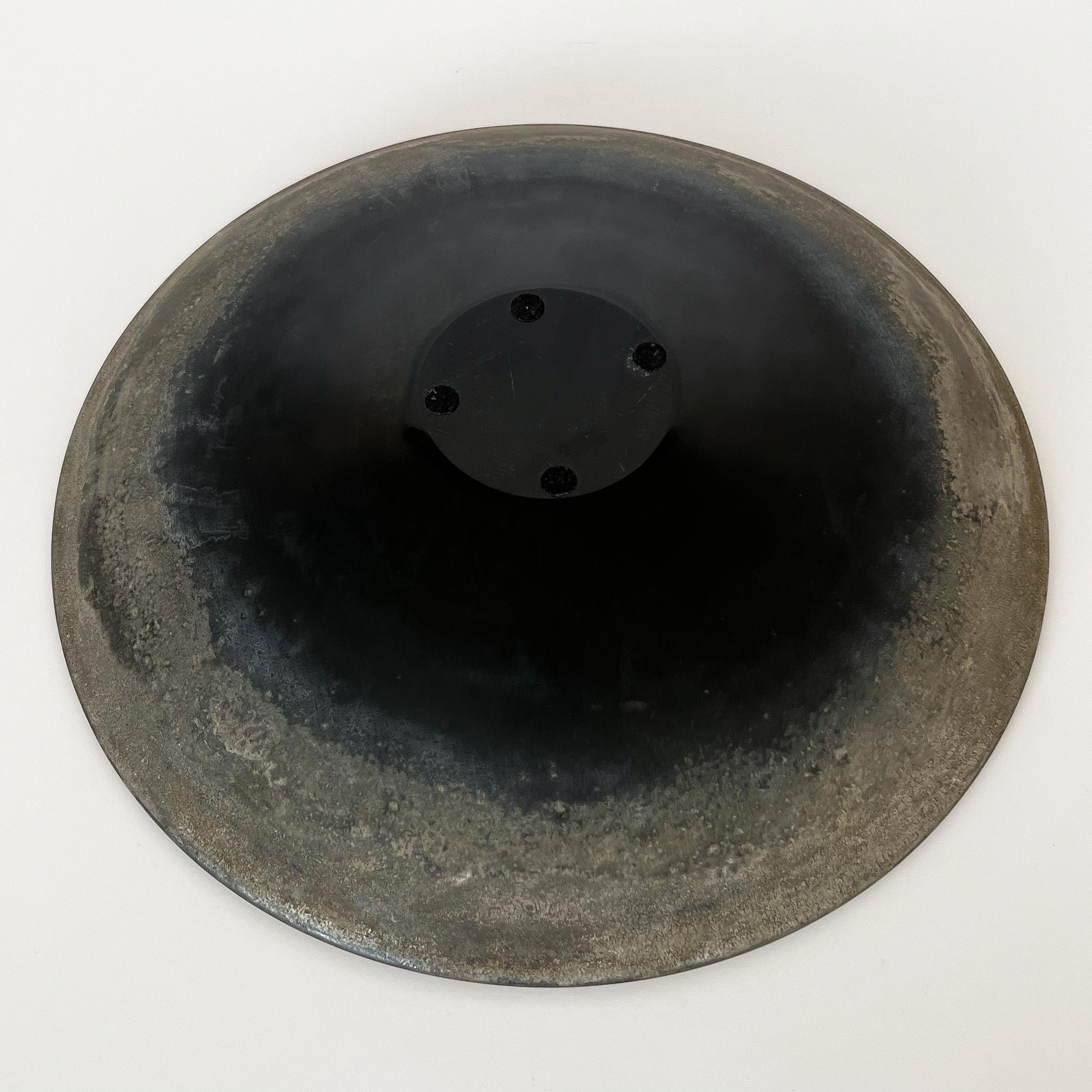 Alfredo Barbini Black Scavo Low Bowl Centerpiece 1