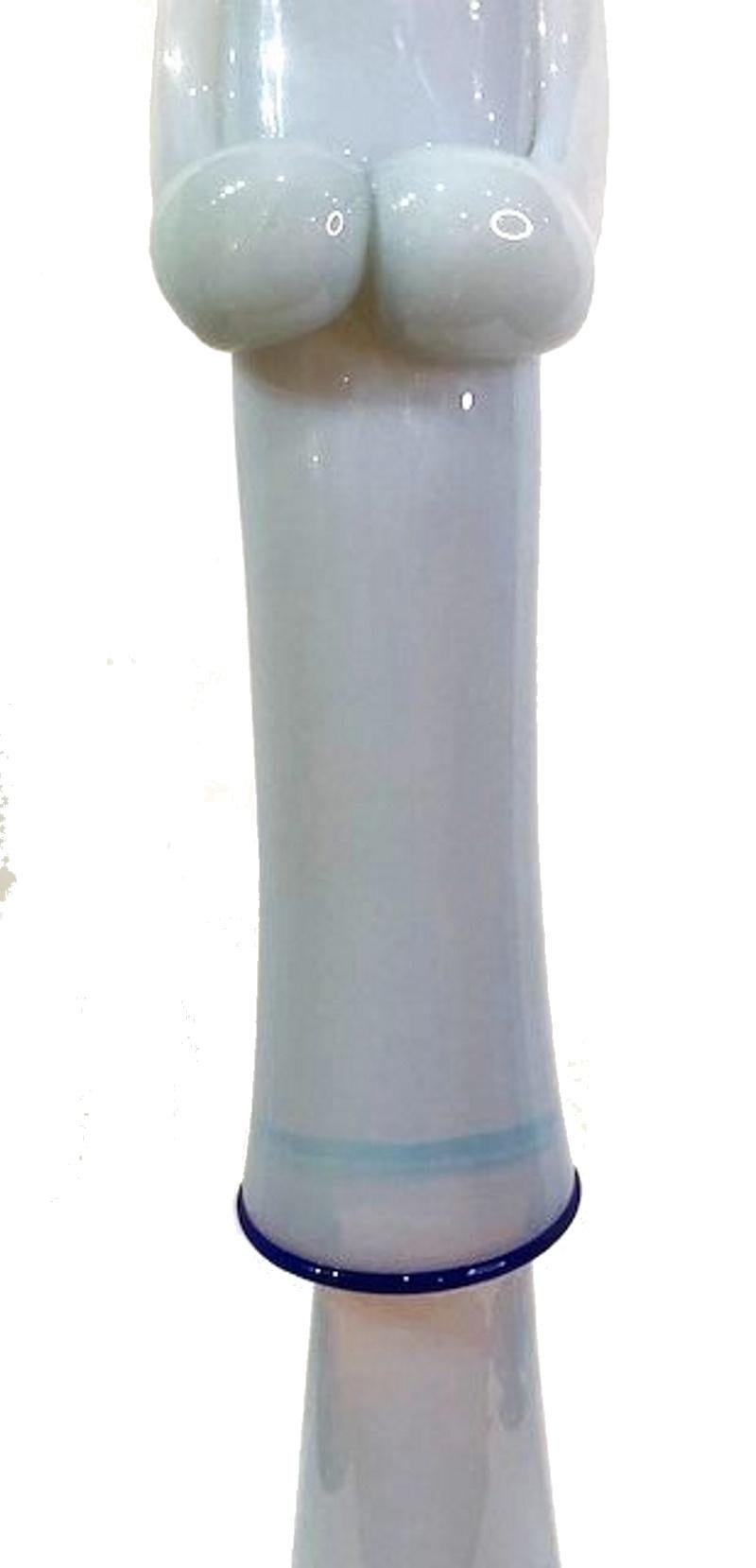 Alfredo Barbini, Chinesische Frau, Modernistische Murano-Glasskulptur, ca. 1960er Jahre (Italienisch) im Angebot