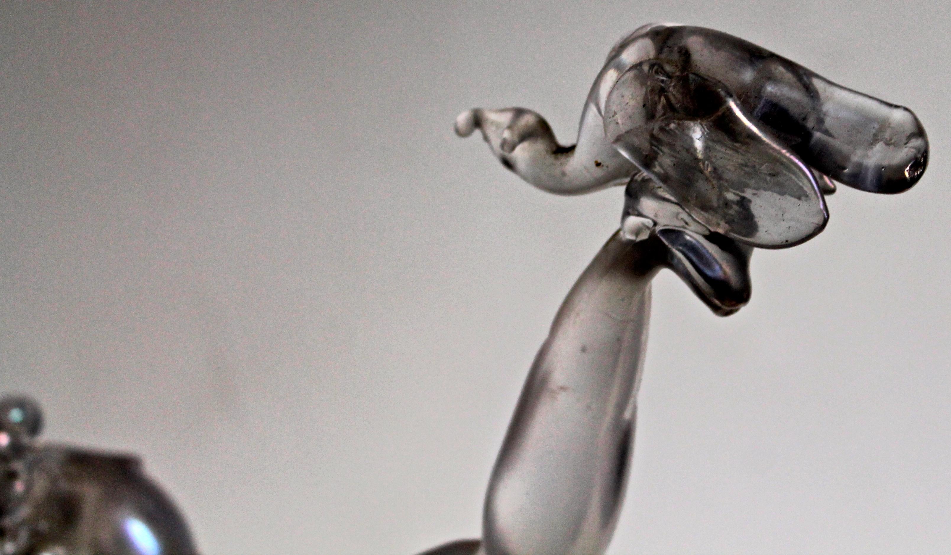 Hand-Crafted  Seguso Vetri d'Arte Large & Important Barbini Iridized Glass Male Figure For Sale