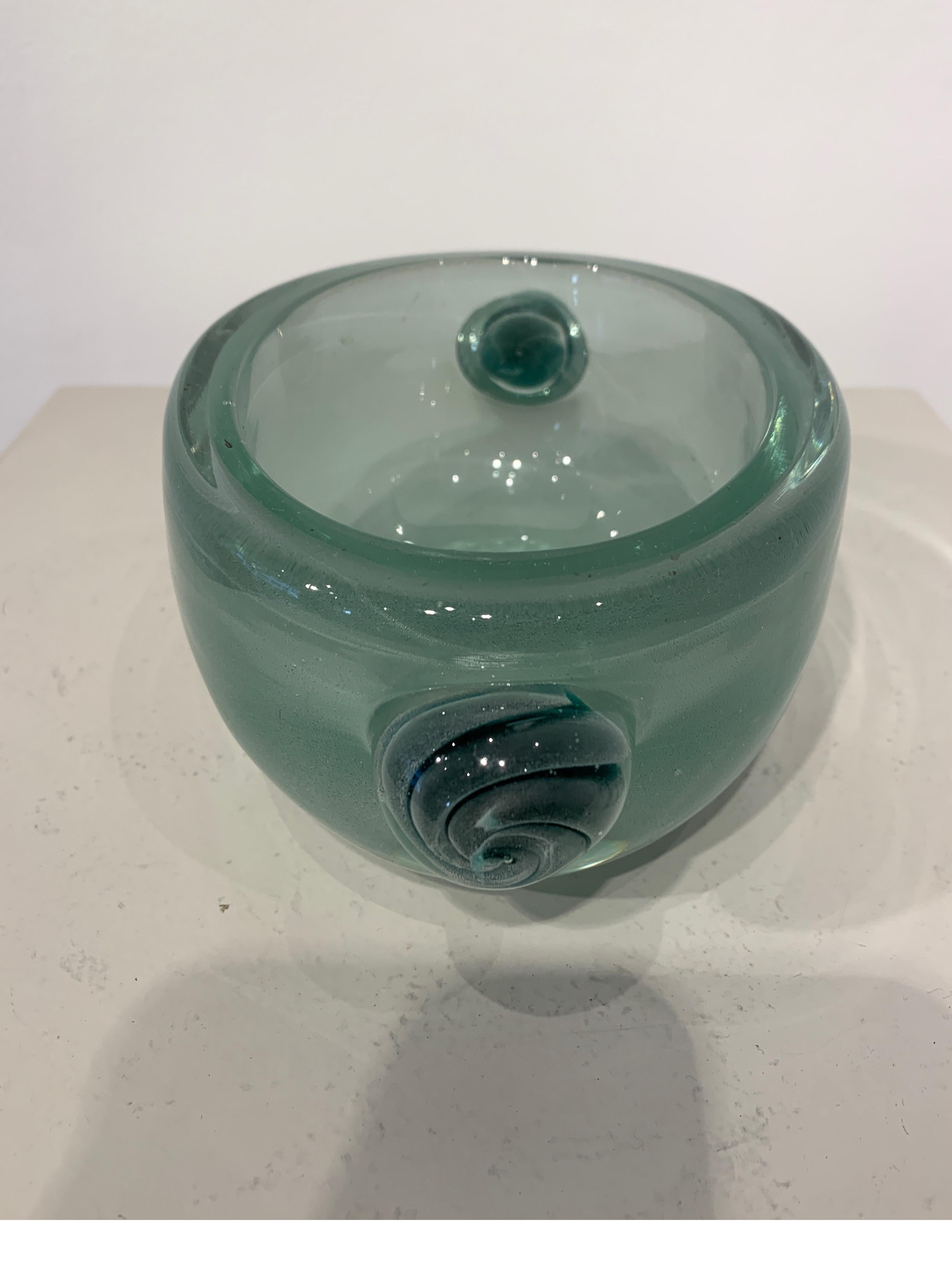 Mid-20th Century Alfredo Barbini Glass Bowl, 1950s