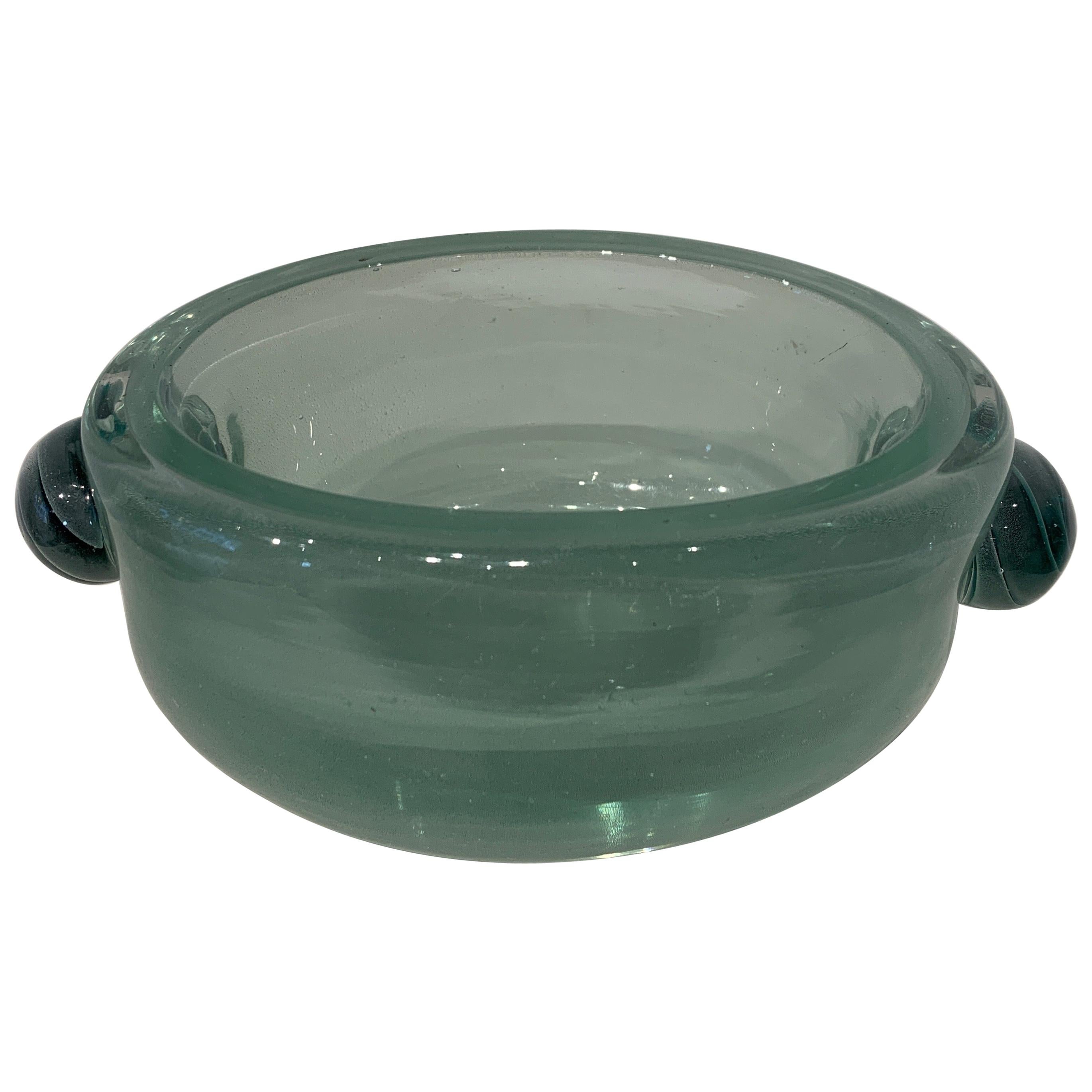 Alfredo Barbini Glass Bowl, 1950s
