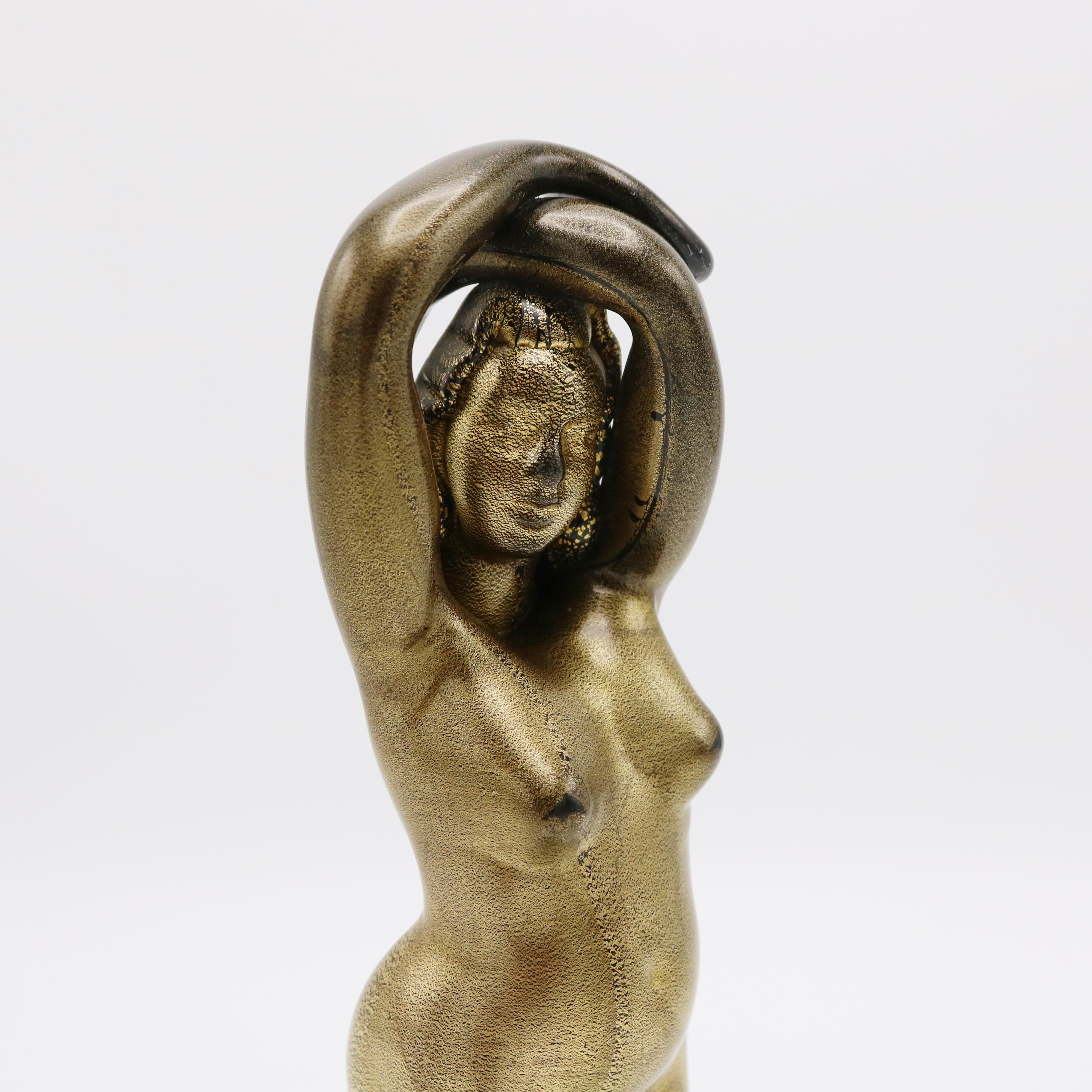 Alfredo Barbini Escultura italiana de vidrio artístico en Bueno estado para la venta en New York, NY