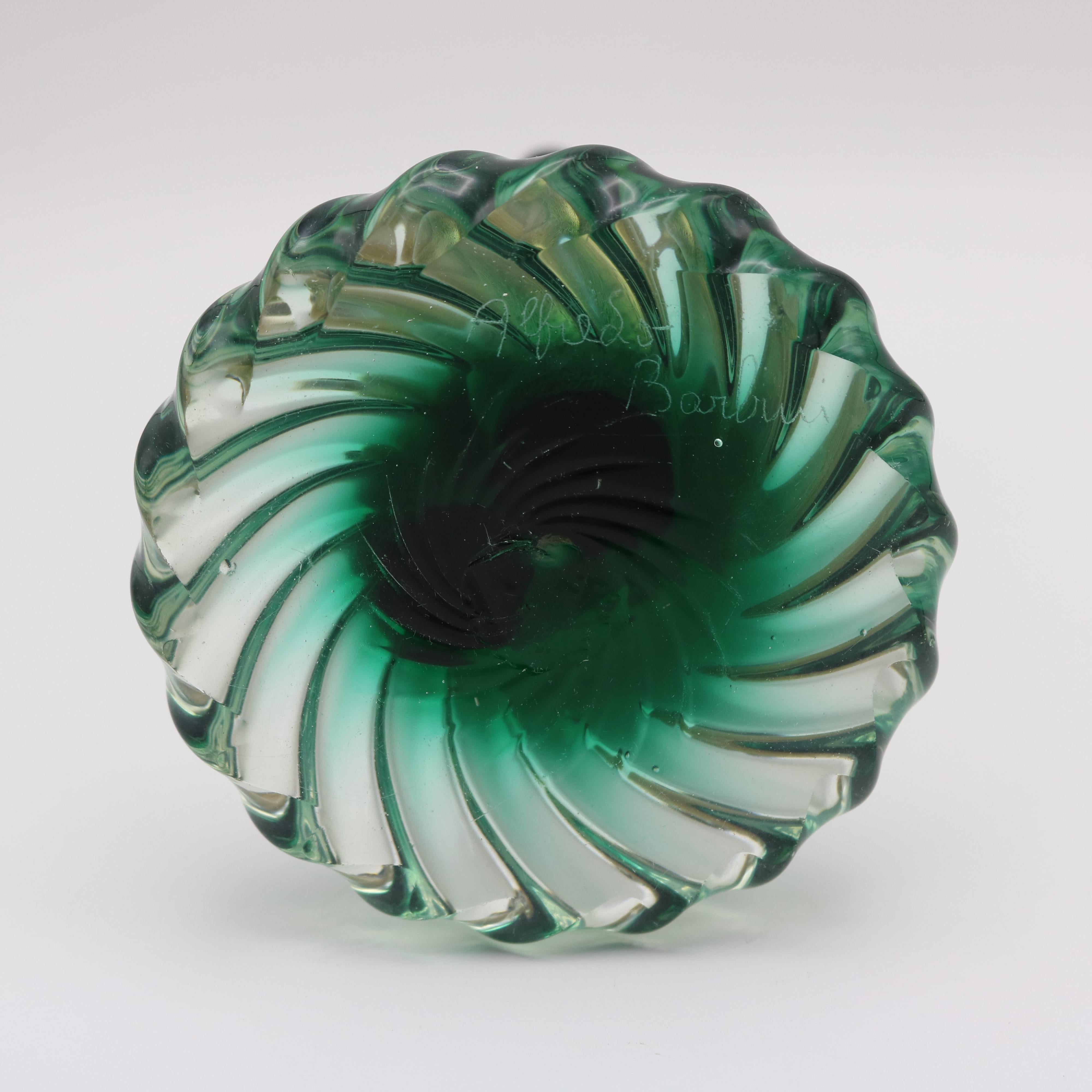 Alfredo Barbini Escultura italiana de vidrio artístico Vidrio artístico en venta