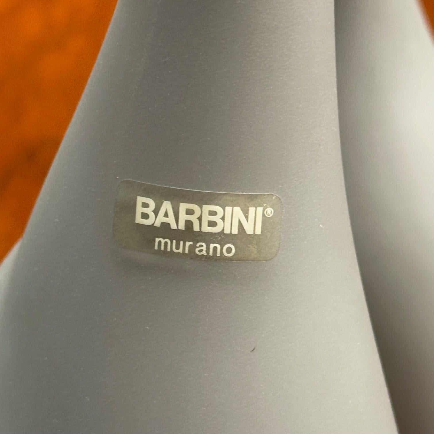 Alfredo Barbini, Italian Mid-Century Modern, Vases, Grey Glass, Italy, 1970s For Sale 4