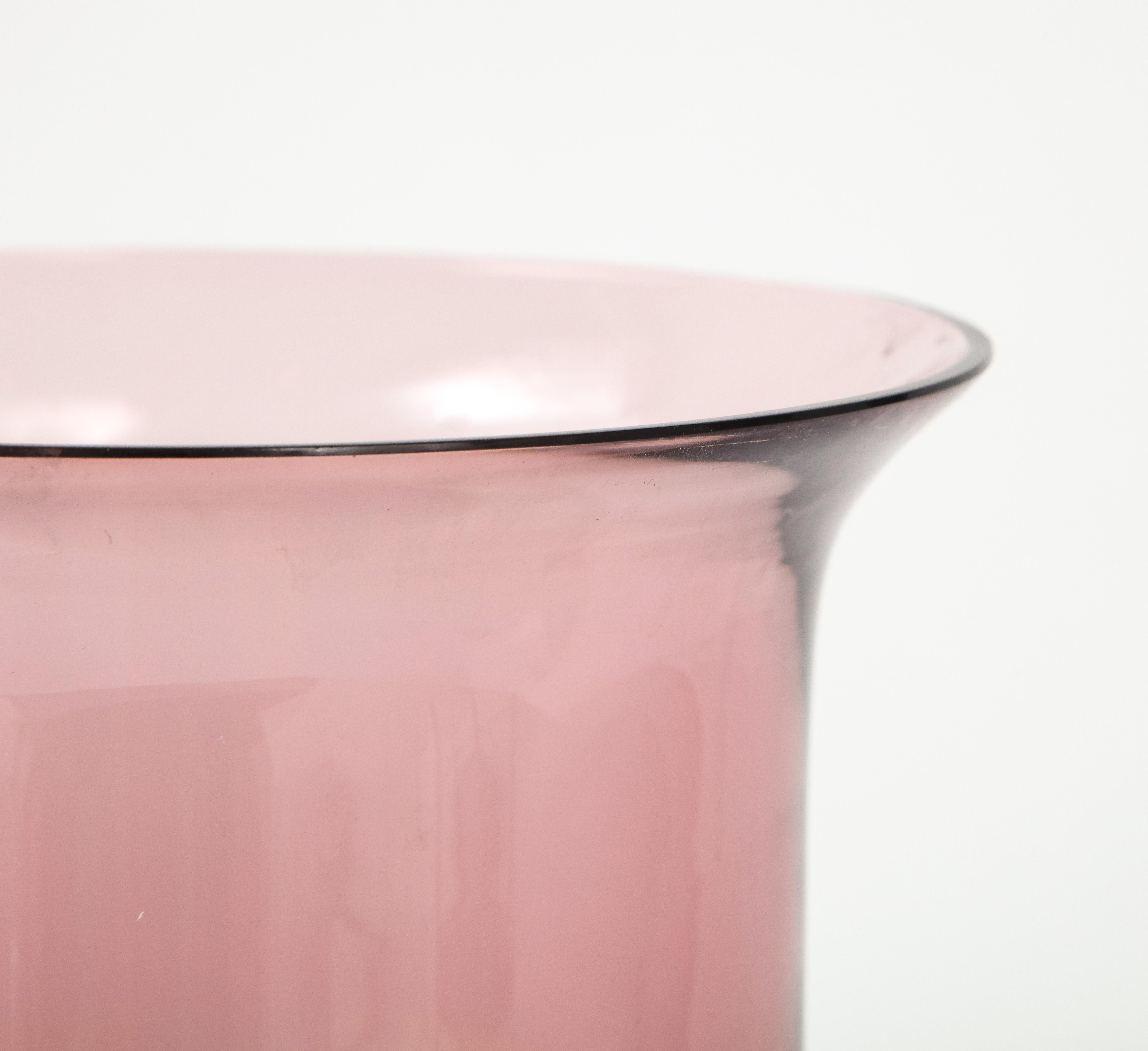 Alfredo Barbini Italian Modernist Color-Blocked Vase, Murano, 1970’s 3