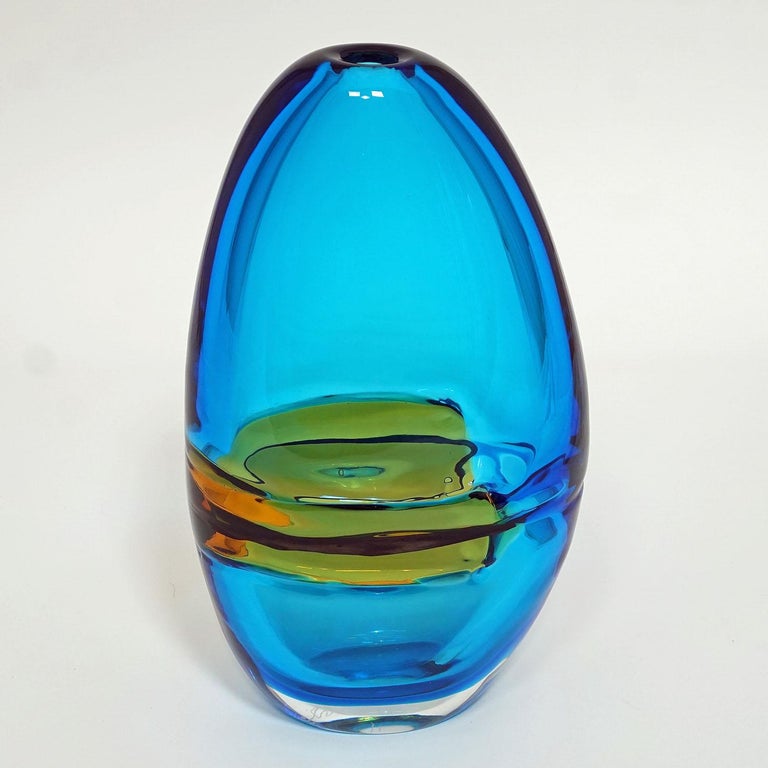 Alfredo Barbini Large Vase "Doppio Incalmo", Venice, circa 1965 For