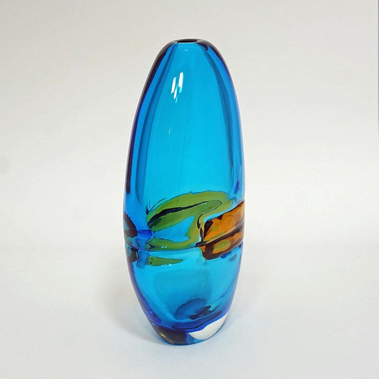 Alfredo Barbini Large Vase "Doppio Incalmo", Venice, circa 1965 For
