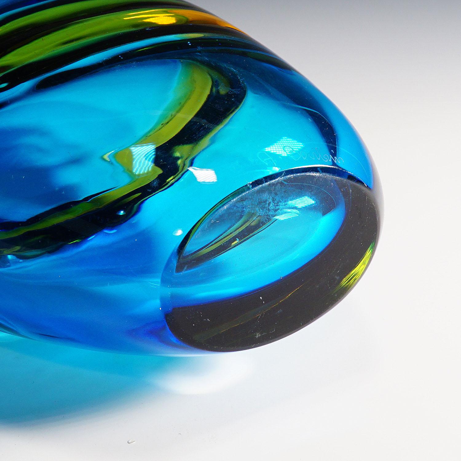 Grand vase « Doppio Incalmo » d'Alfredo Barbini, Venise, vers 1965 en vente 1