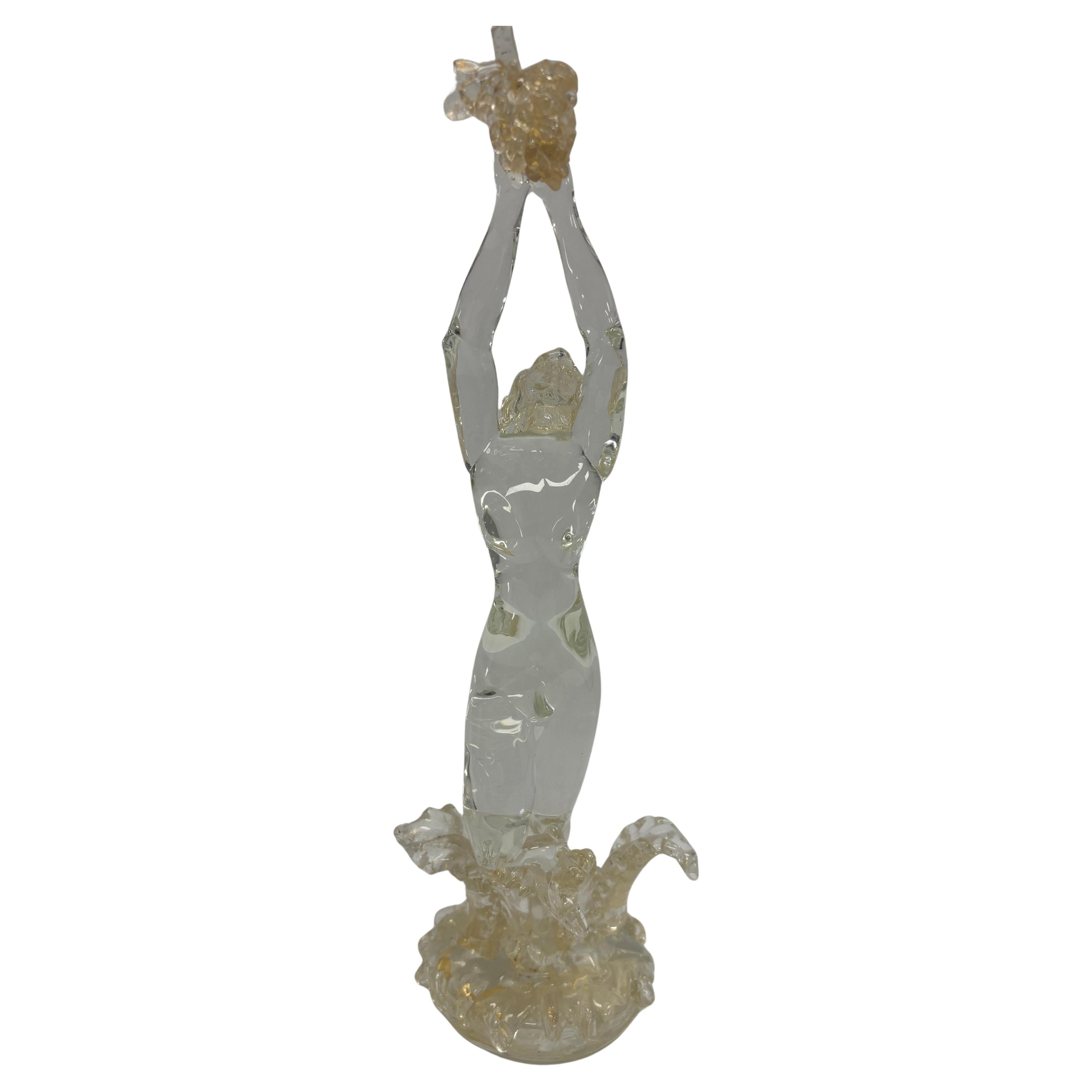 Alfredo Barbini Vetro artistico di Murano Nudo femminile 1950 in vendita