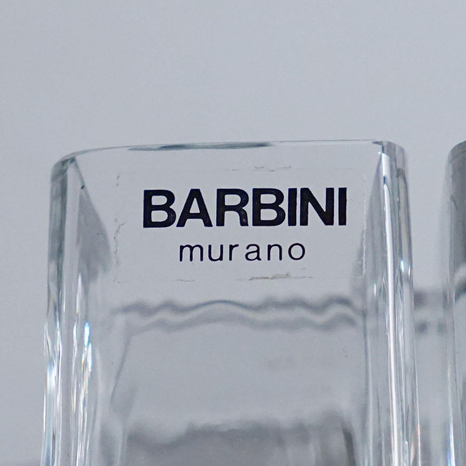 Fine XX secolo Vaso in vetro artistico di Murano Alfredo Barbini 1971 in vendita