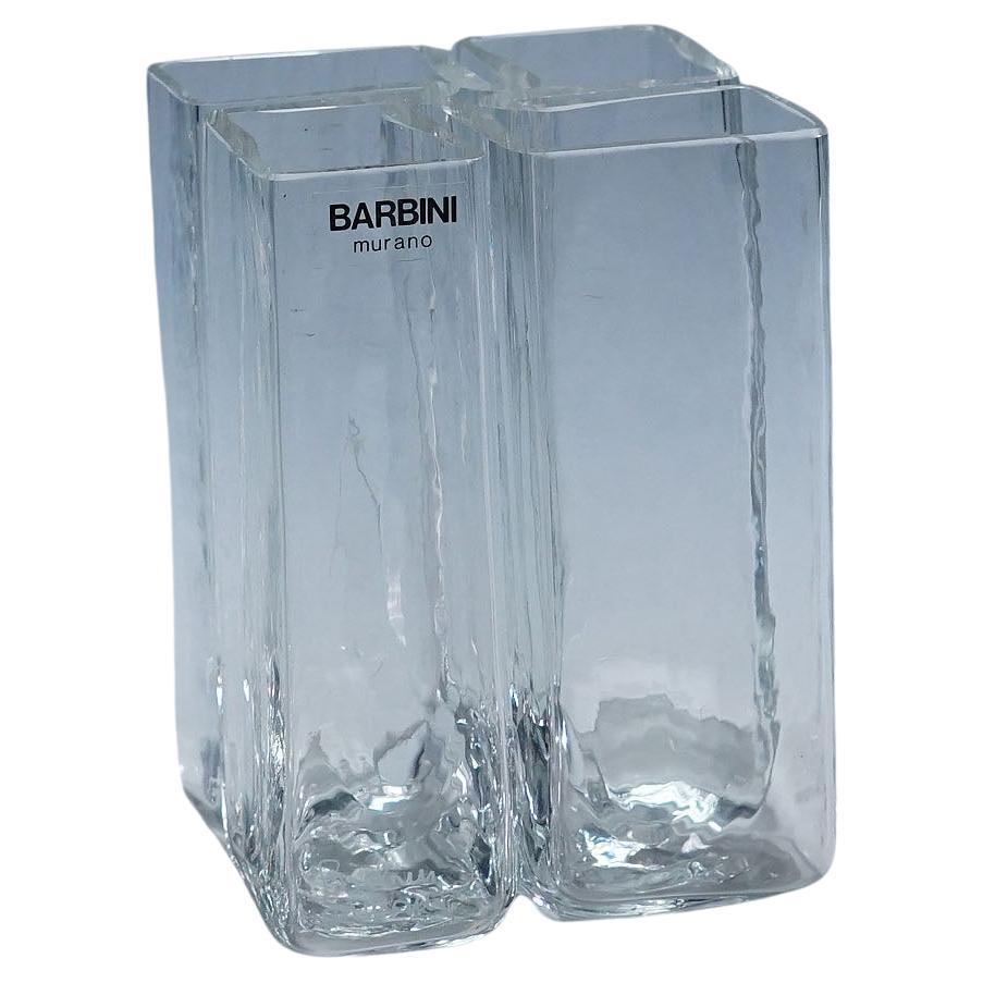 Alfredo Barbini Murano Art Glass Vase 1971