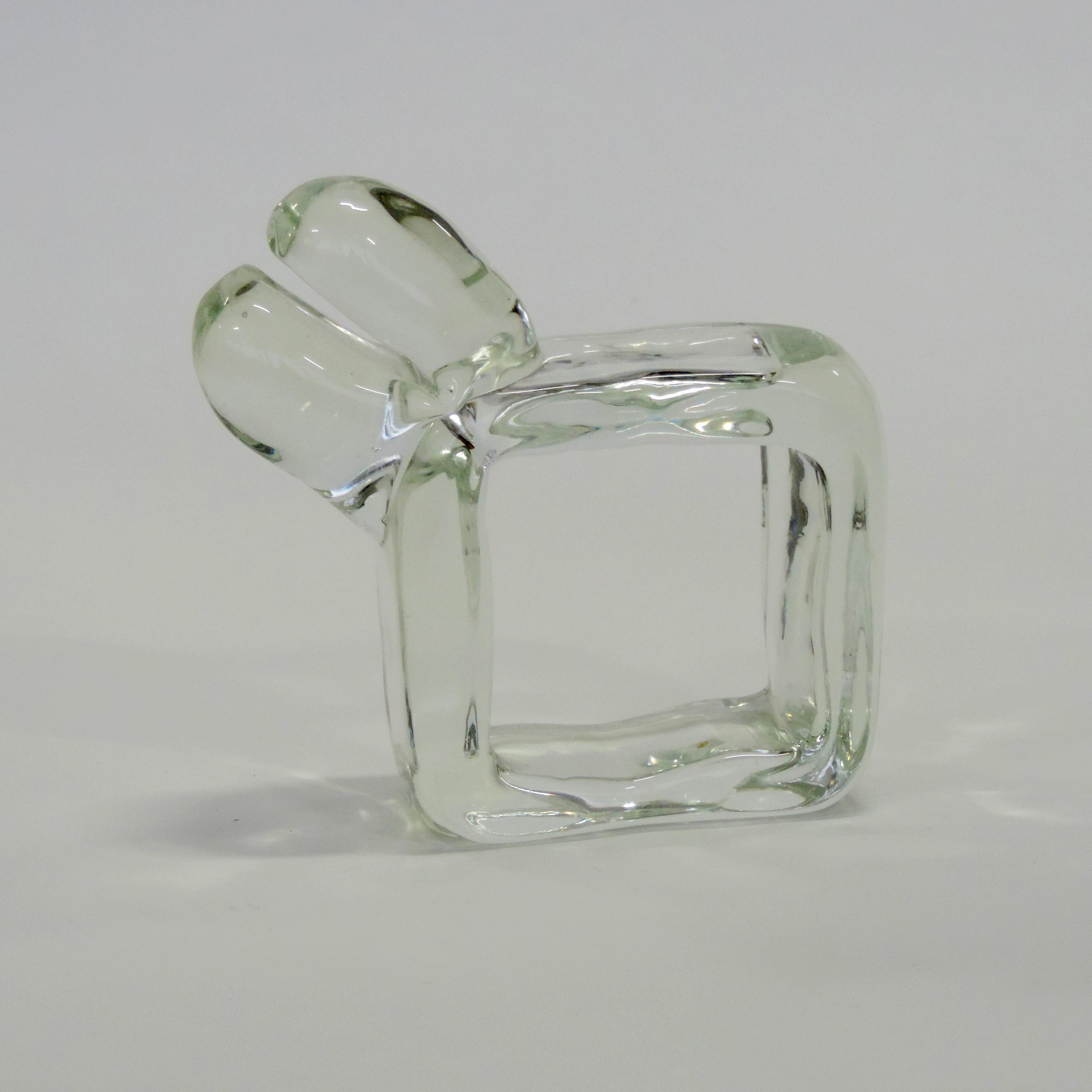 Modern Alfredo Barbini Murano Glass Animal, Italy, 1960s For Sale