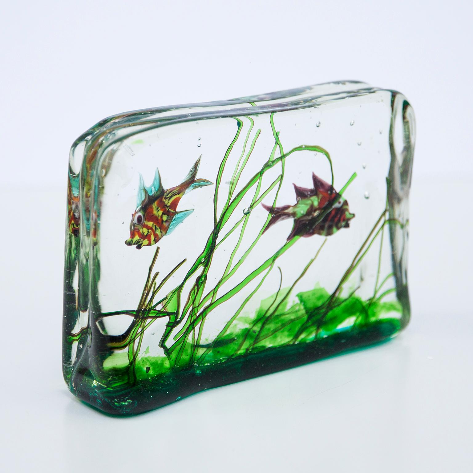 Alfredo Barbini Murano Glass Aquarium for Cenedese, 1960s In Excellent Condition In Munich, DE