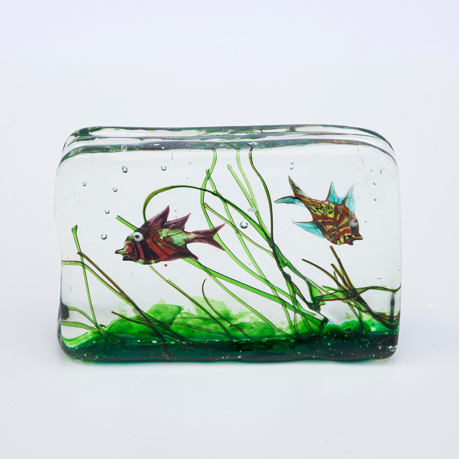 Alfredo Barbini Murano Glass Aquarium for Cenedese, 1960s 2