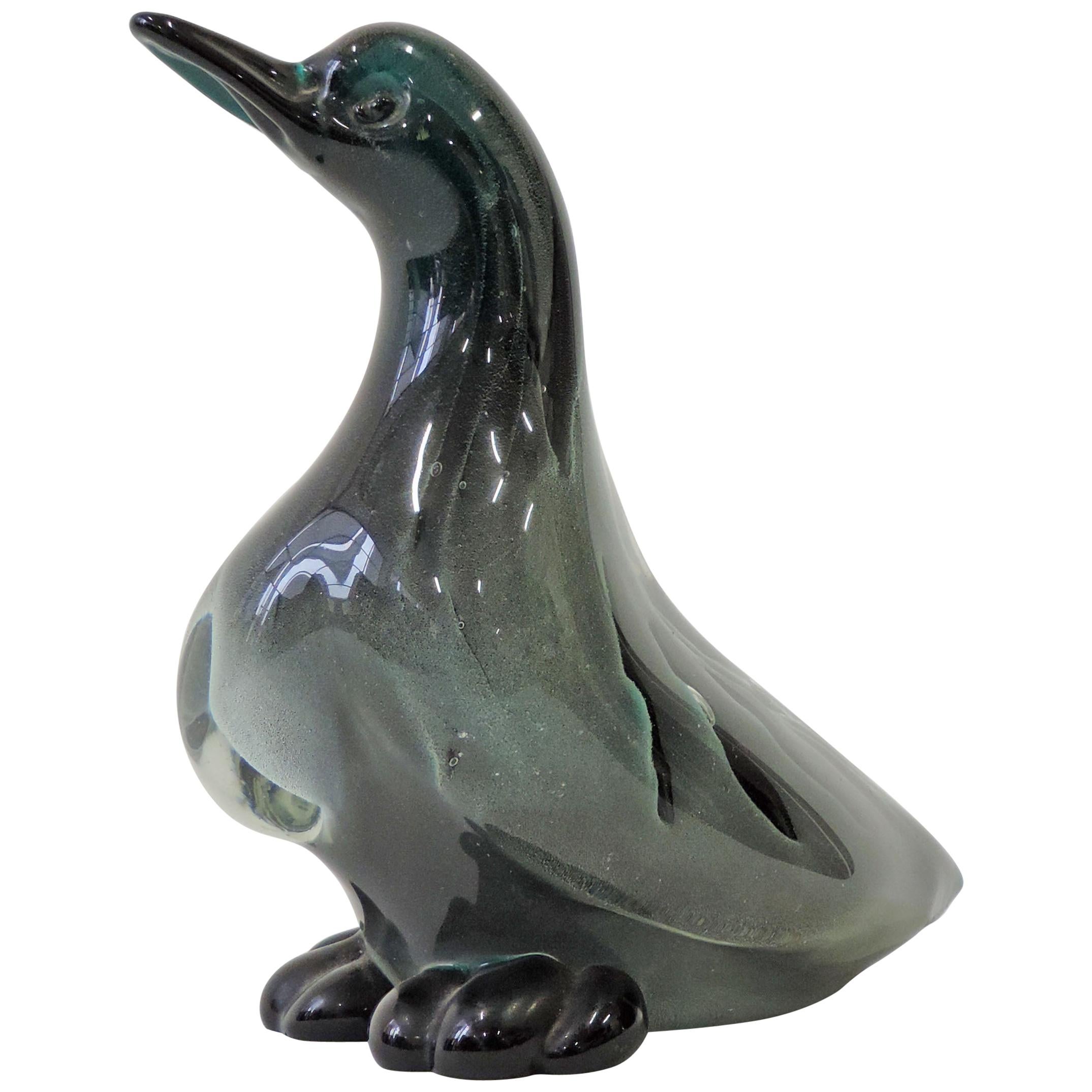 Alfredo Barbini Murano Glass Bird for VAMSA, Italy, 1930s For Sale