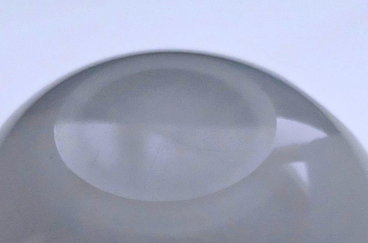 Alfredo Barbini Murano Glass Bowl, Taupe-Gray and Pink, with Gold Leaf For Sale 12