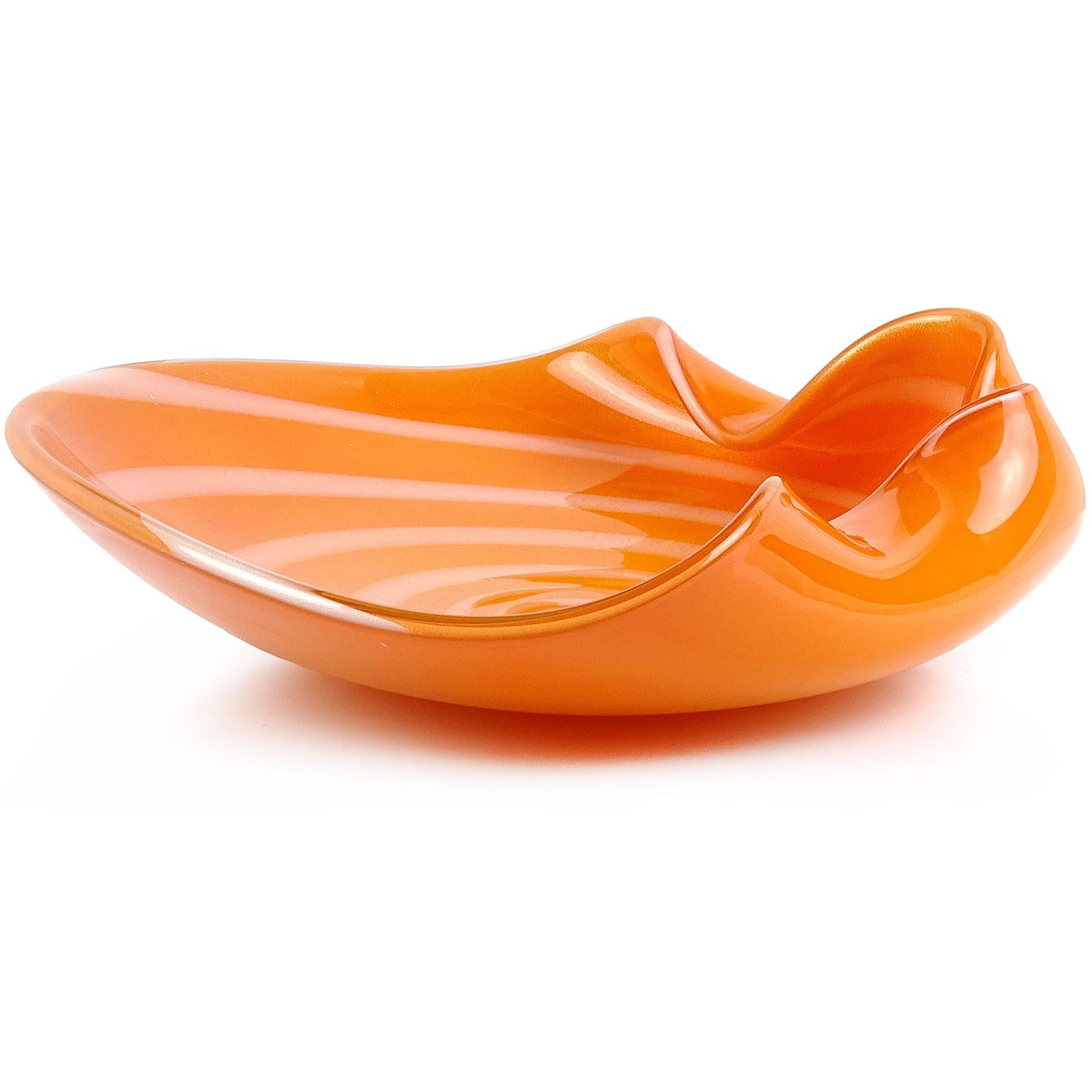 orange centerpiece bowl