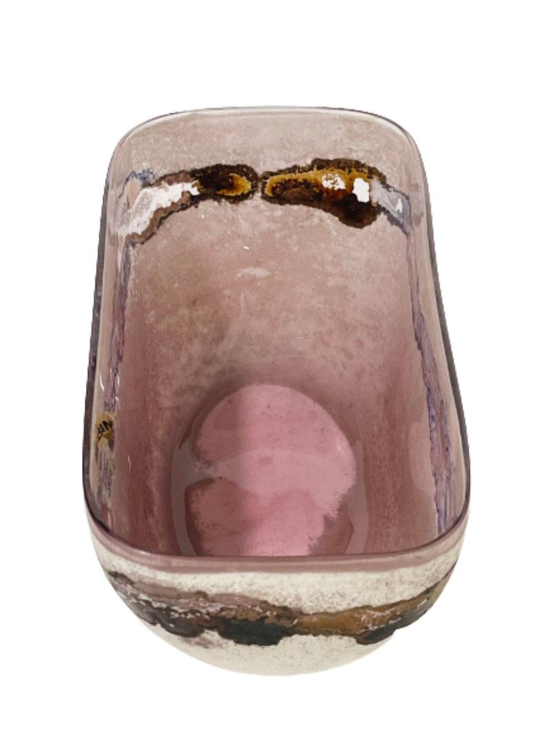 Bol en verre Scavo technique de Murano d'Alfredo Barbini, 1970 en vente 1
