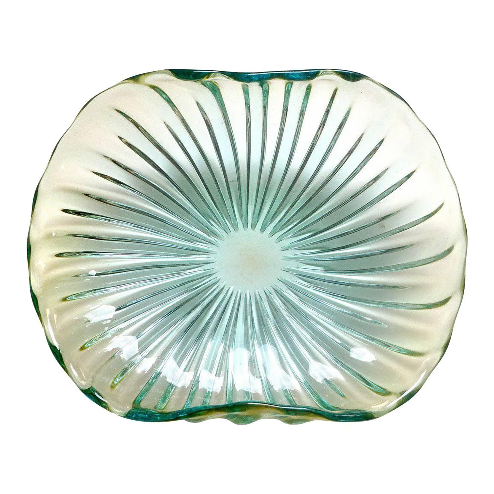 Extra Large Alfredo Barbini Pink Murano Art Glass Shell Centerpiece