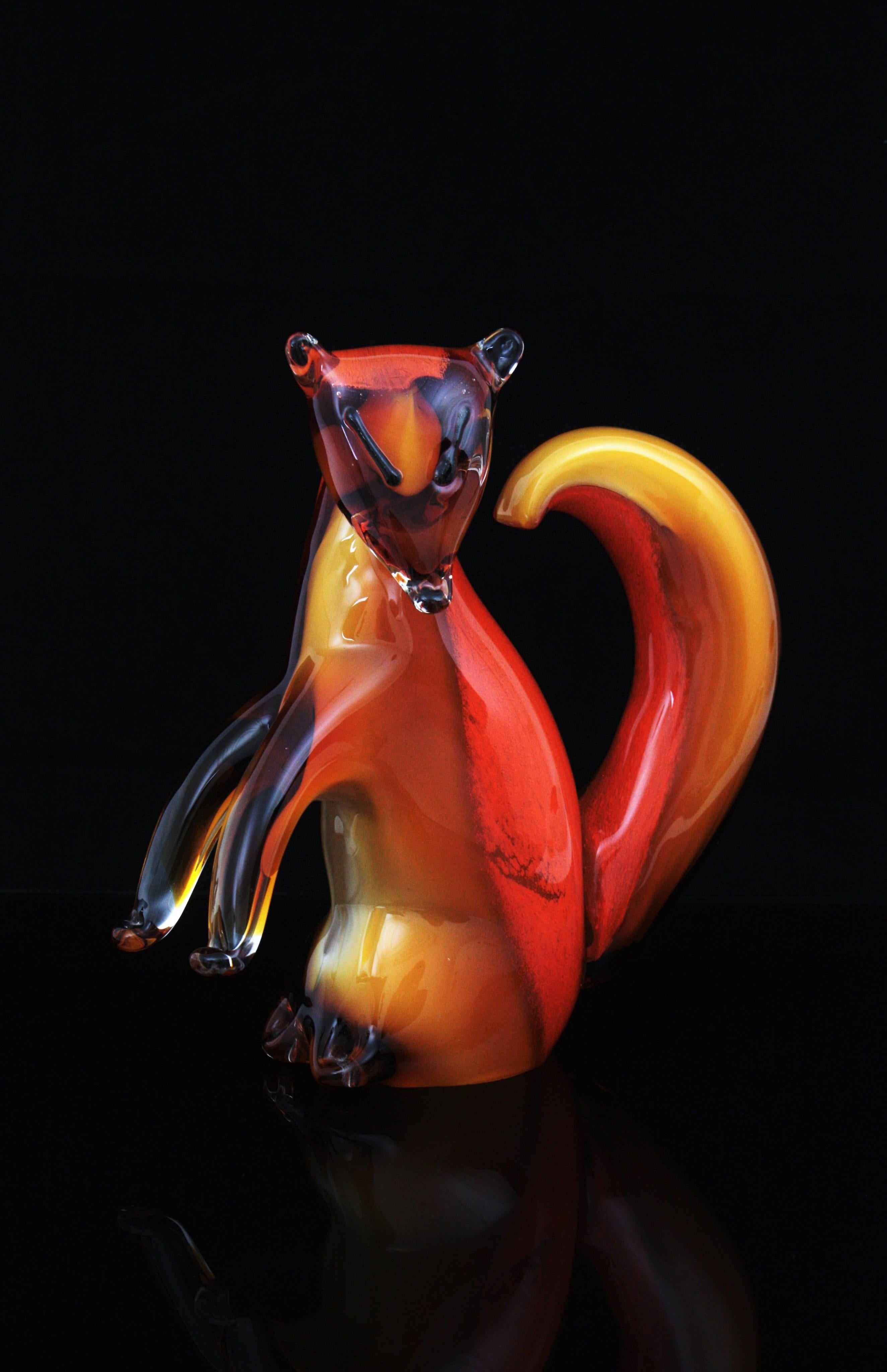 murano glass squirrel