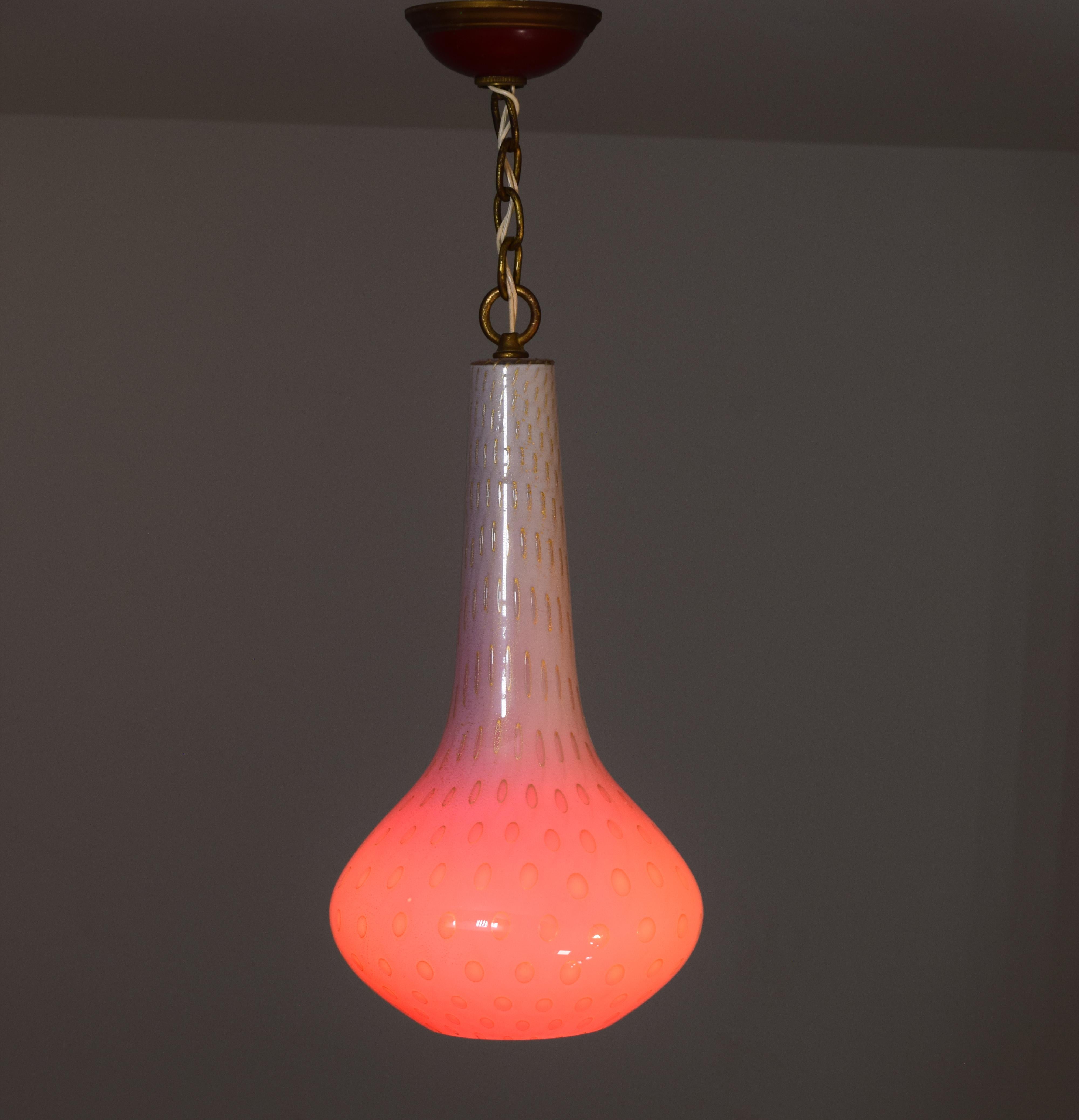 Alfredo Barbini Pendant Lamp For Sale 1