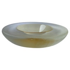 Used Alfredo Barbini Rare" Inciso" Murano Glass Bowl/Centerpiece