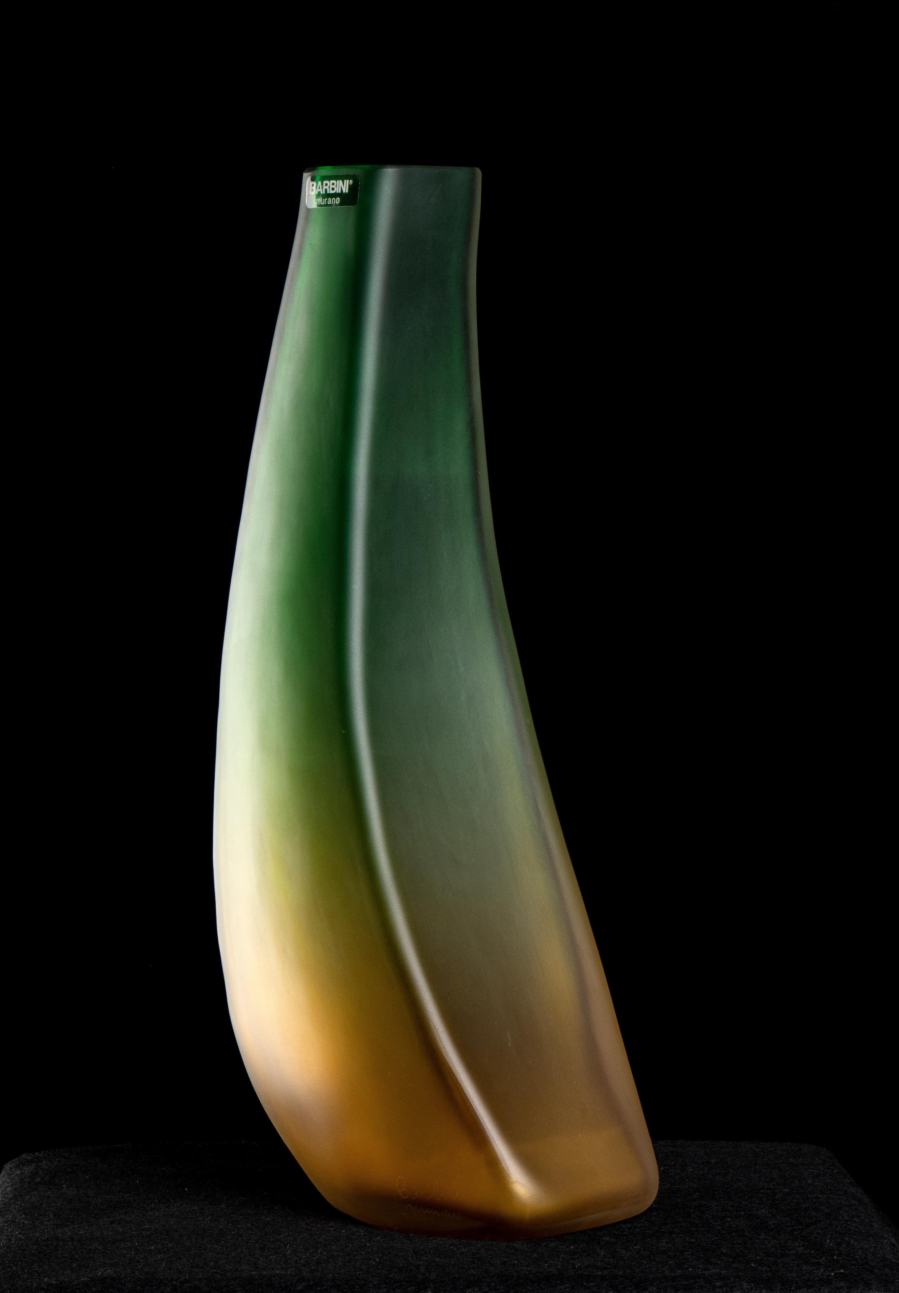Murano Glass Sculpture Alfredo Barbini Original Label Vintage Italian 20th For Sale 4
