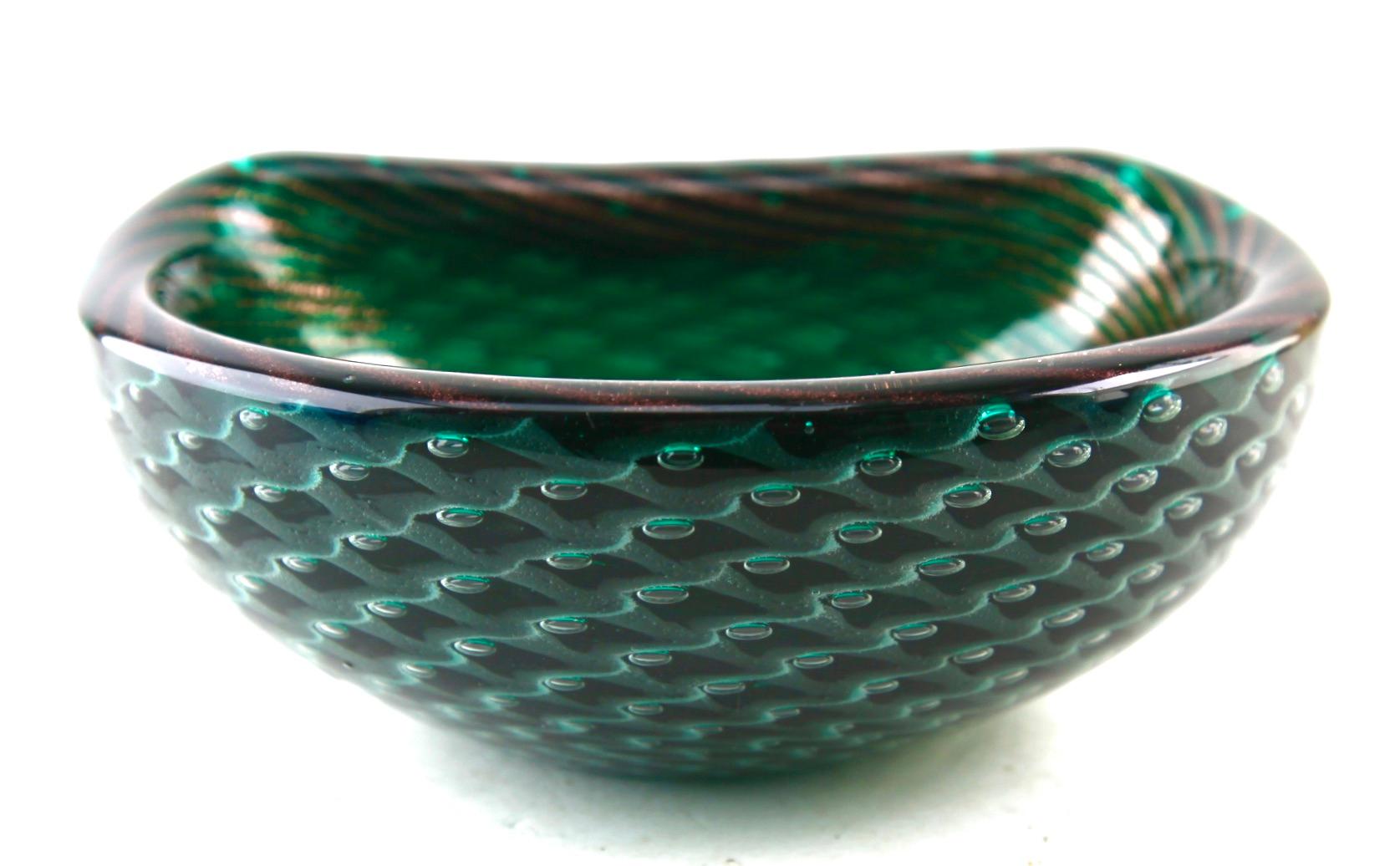 Hand-Crafted Alfredo Barbini ‘sfumato’ bowl, V.A.M.S.A., c. 1930/40