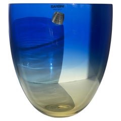 Vaso in vetro di Murano bi-colore firmato Alfredo Barbini, anni '70