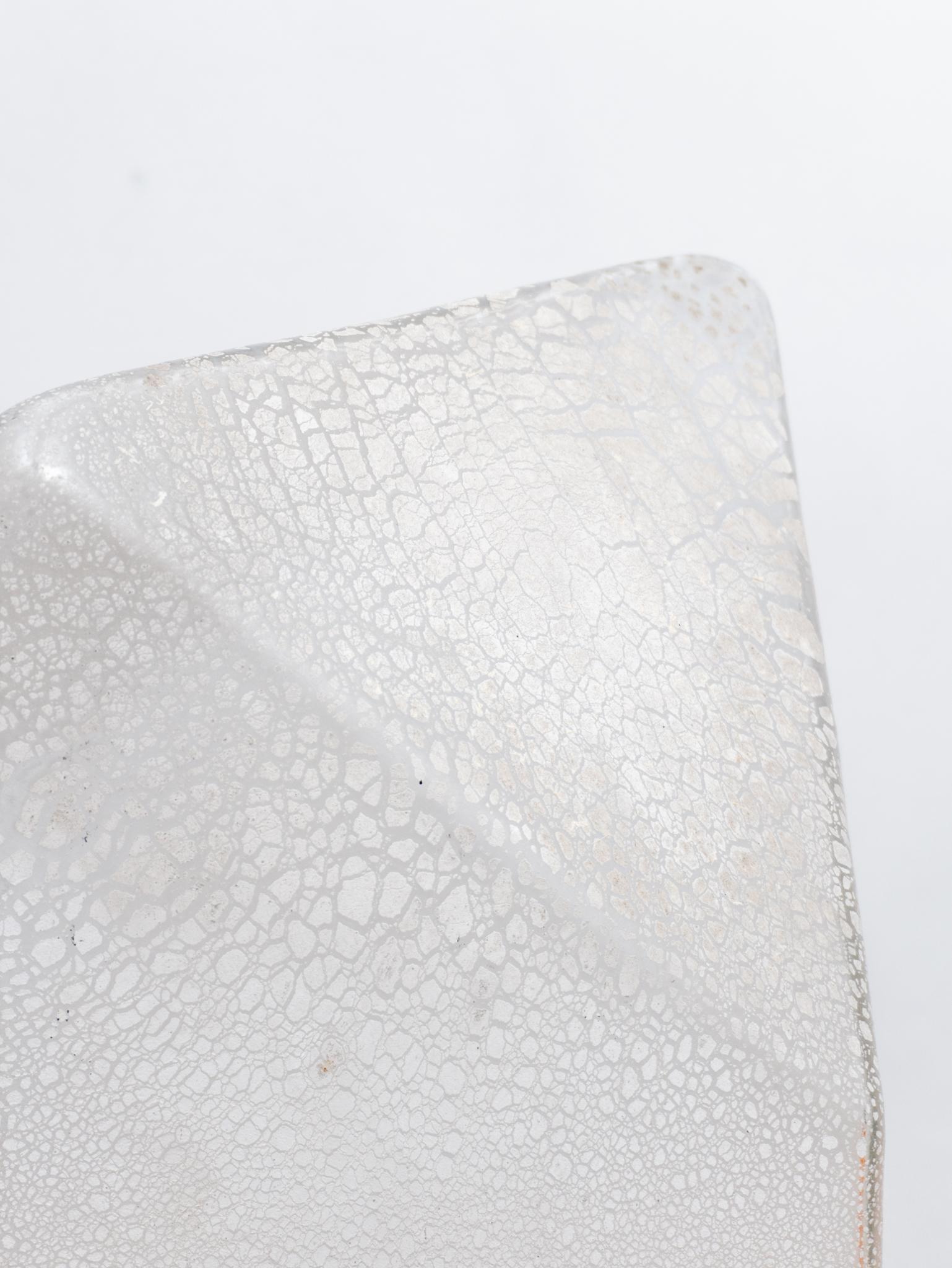 Lampe de bureau Alfredo Barbini en verre de Murano soufflé à la main au design géométrique Scavo en vente 6