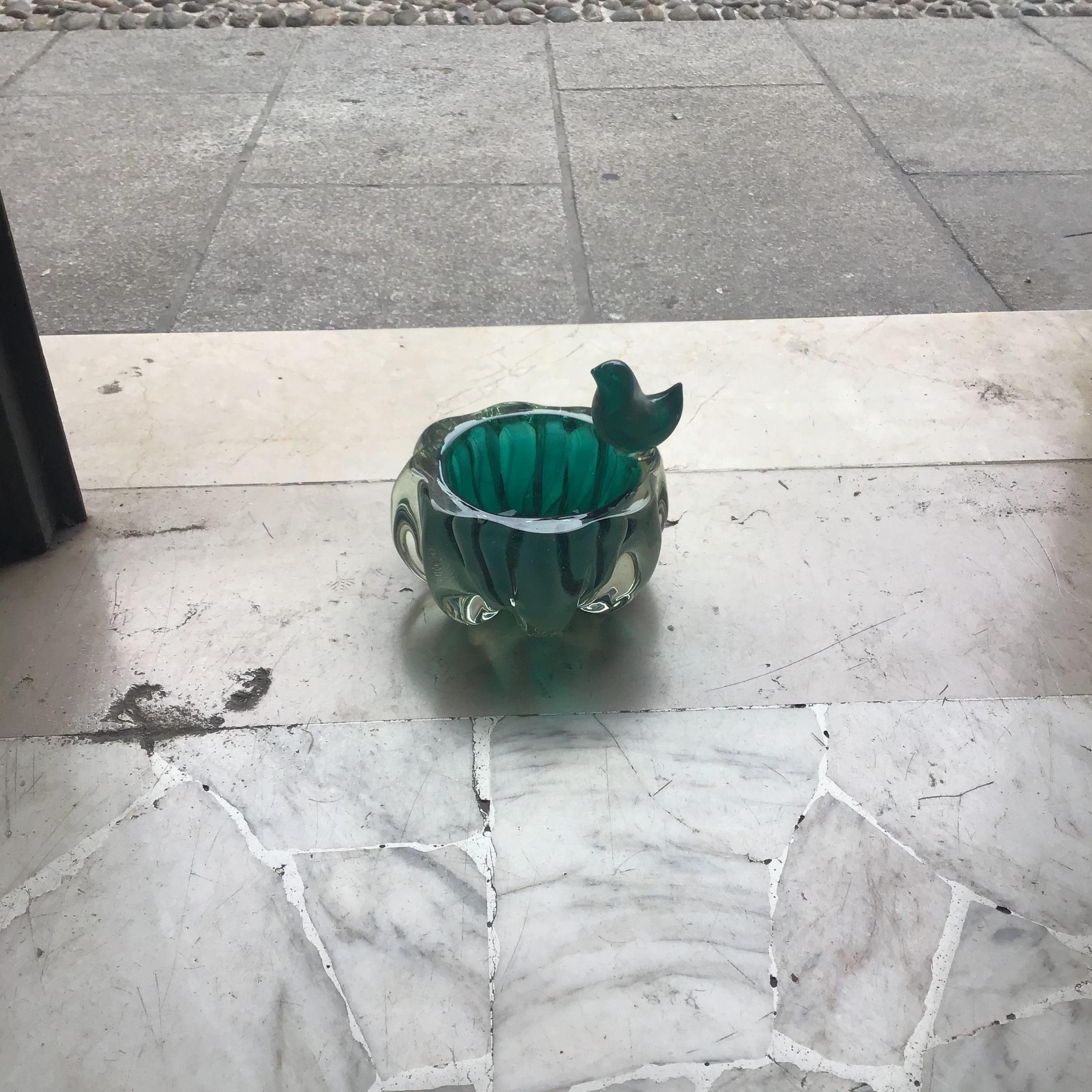 Italian Alfredo Barbini V.A.M.S.A. Centre de table Verre de Murano 1950 Italie en vente
