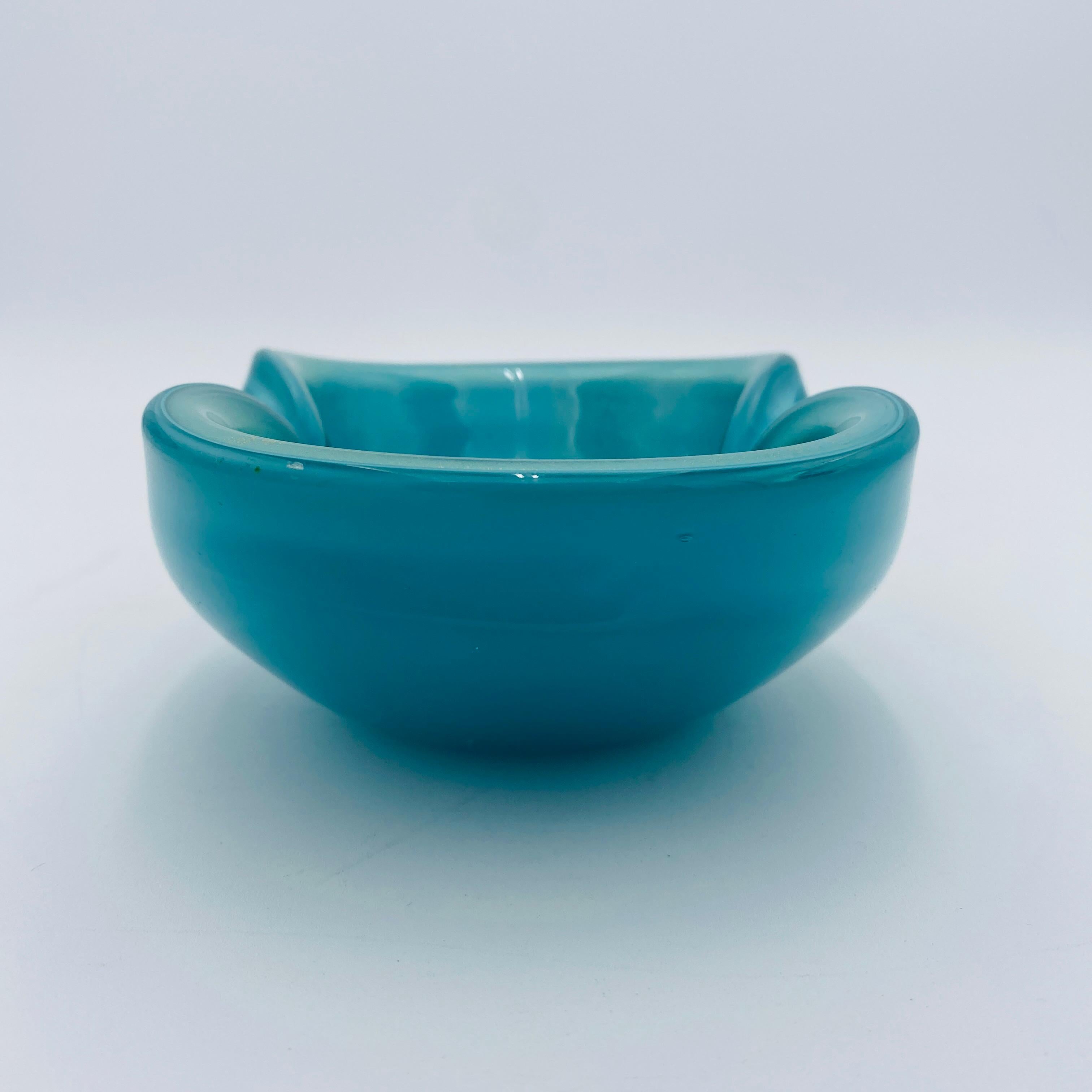Alfredo Barbini Vintage Italian Murano Glass Ashtray 1960s in vendita 3