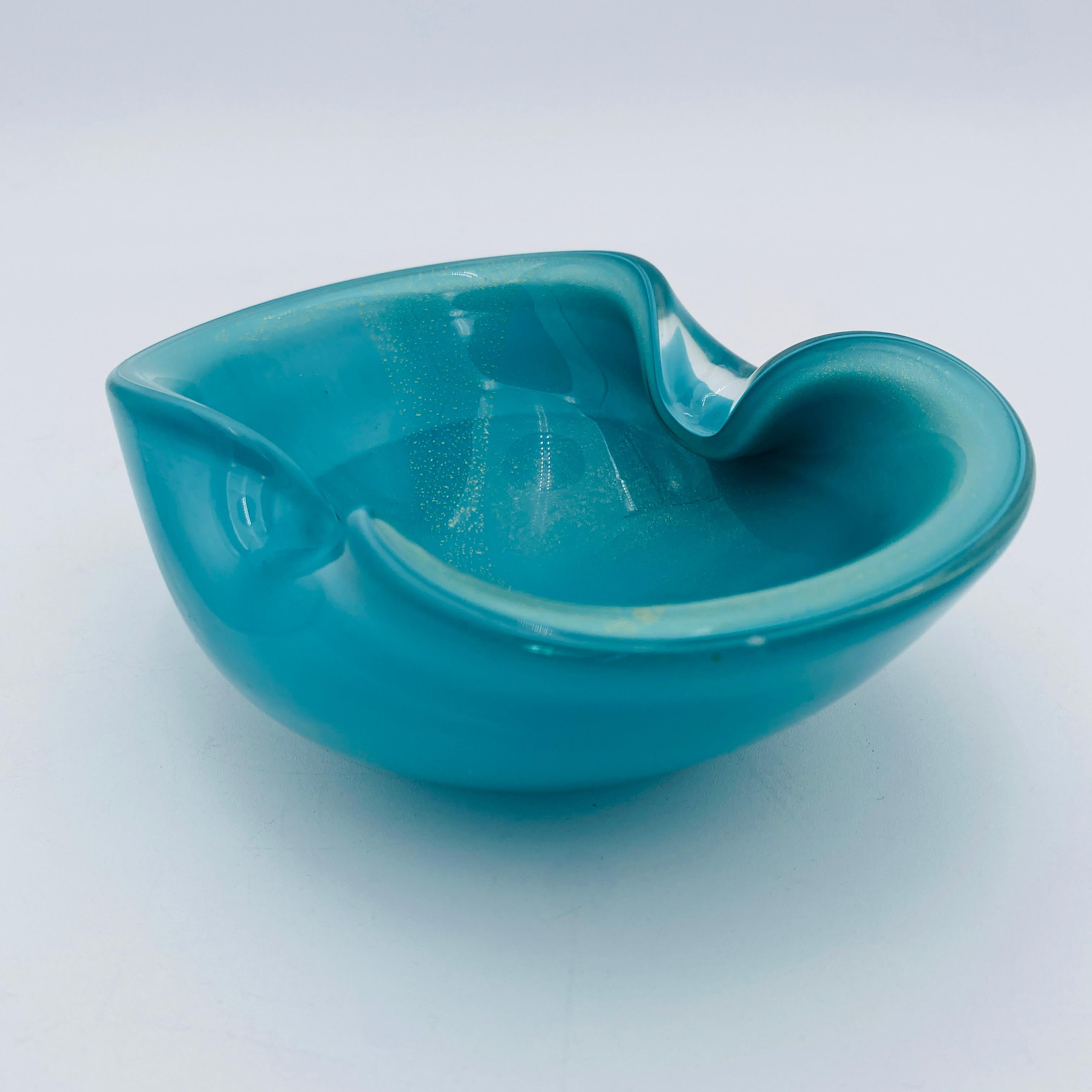Alfredo Barbini Vintage Italian Murano Glass Ashtray 1960s in vendita 8