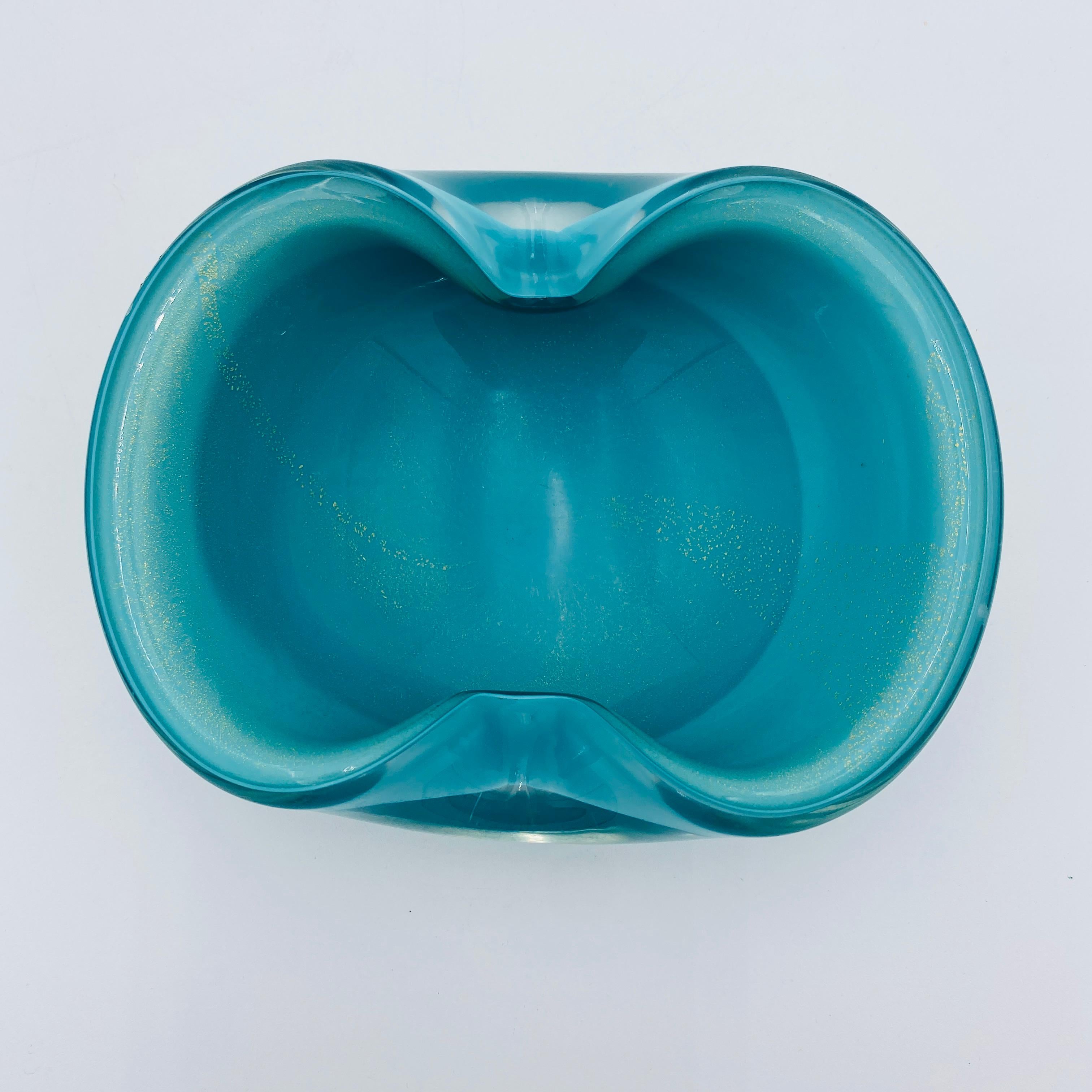 Mid-Century moderno Alfredo Barbini Vintage Italian Murano Glass Ashtray 1960s in vendita