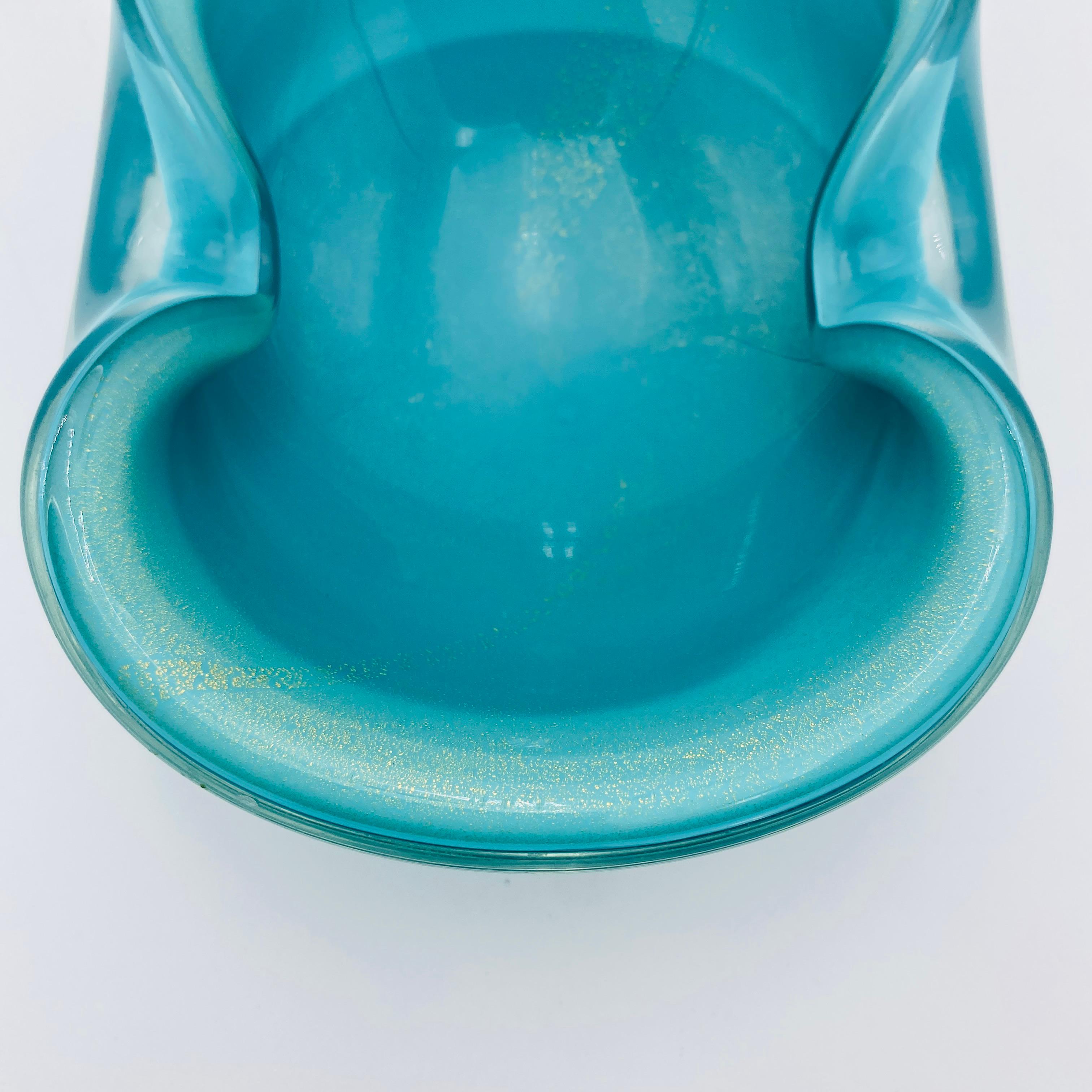 Vetro artistico Alfredo Barbini Vintage Italian Murano Glass Ashtray 1960s in vendita