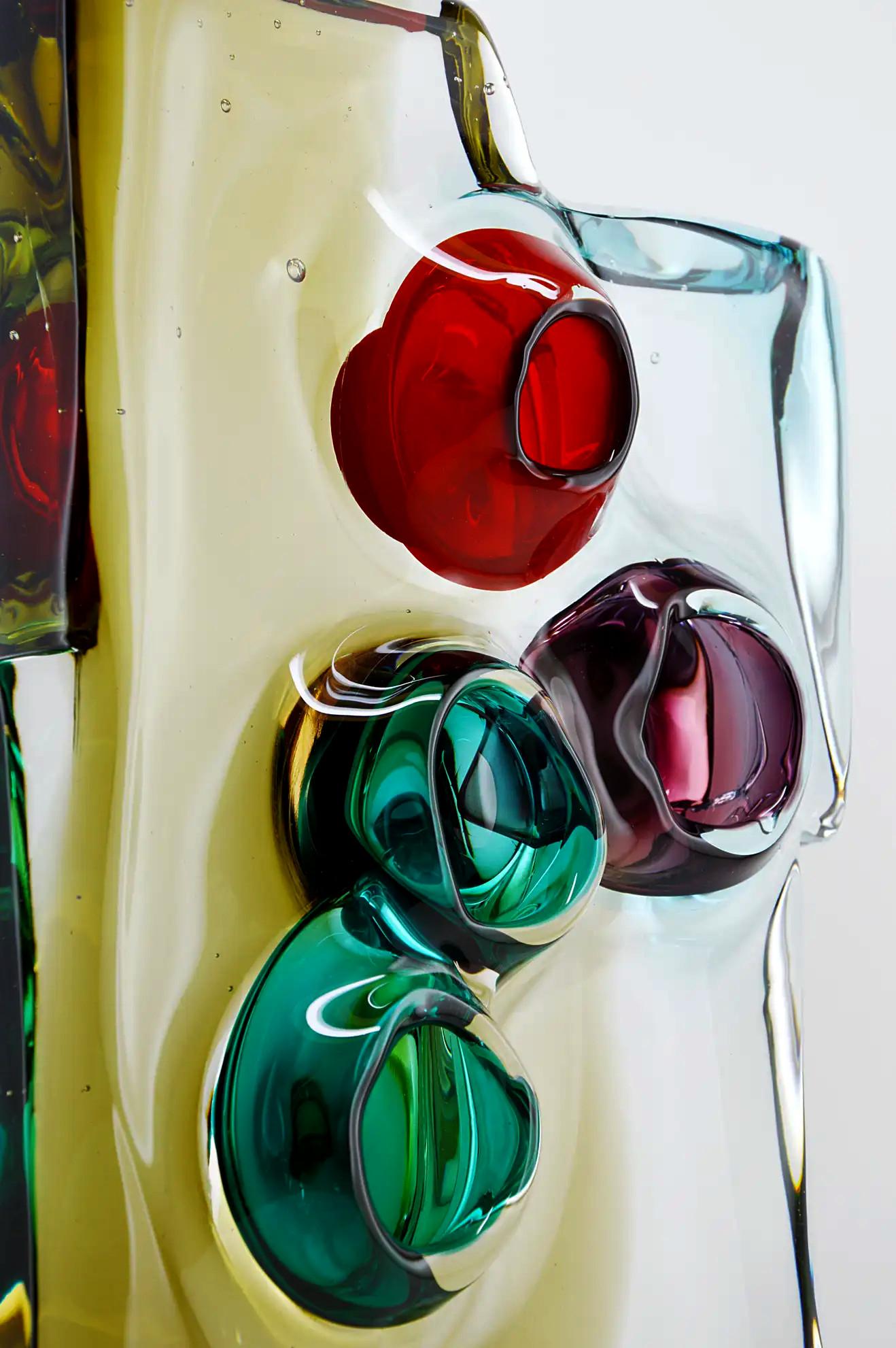 Mid-Century moderno Scultura in vetro di Alfredo Barbini Vulcano, Murano, fine anni '50 in vendita